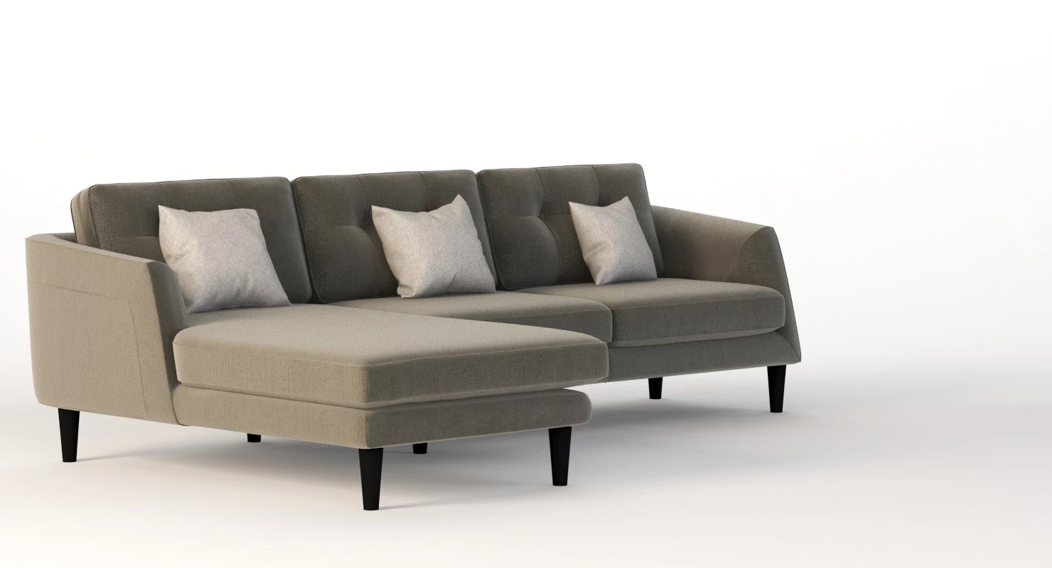 Harold Bi Sectional Chaise Lounge Corner Sofa 3D Model_07