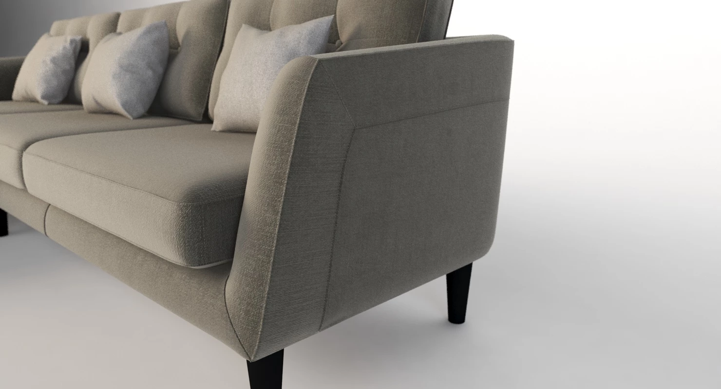 Harold Bi Sectional Chaise Lounge Corner Sofa 3D Model_03