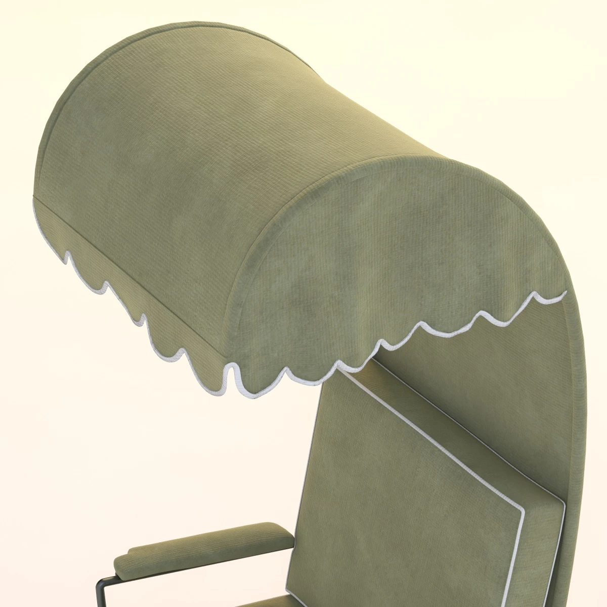 Jean Royere Canopy Lounge Chair 3D Model_010