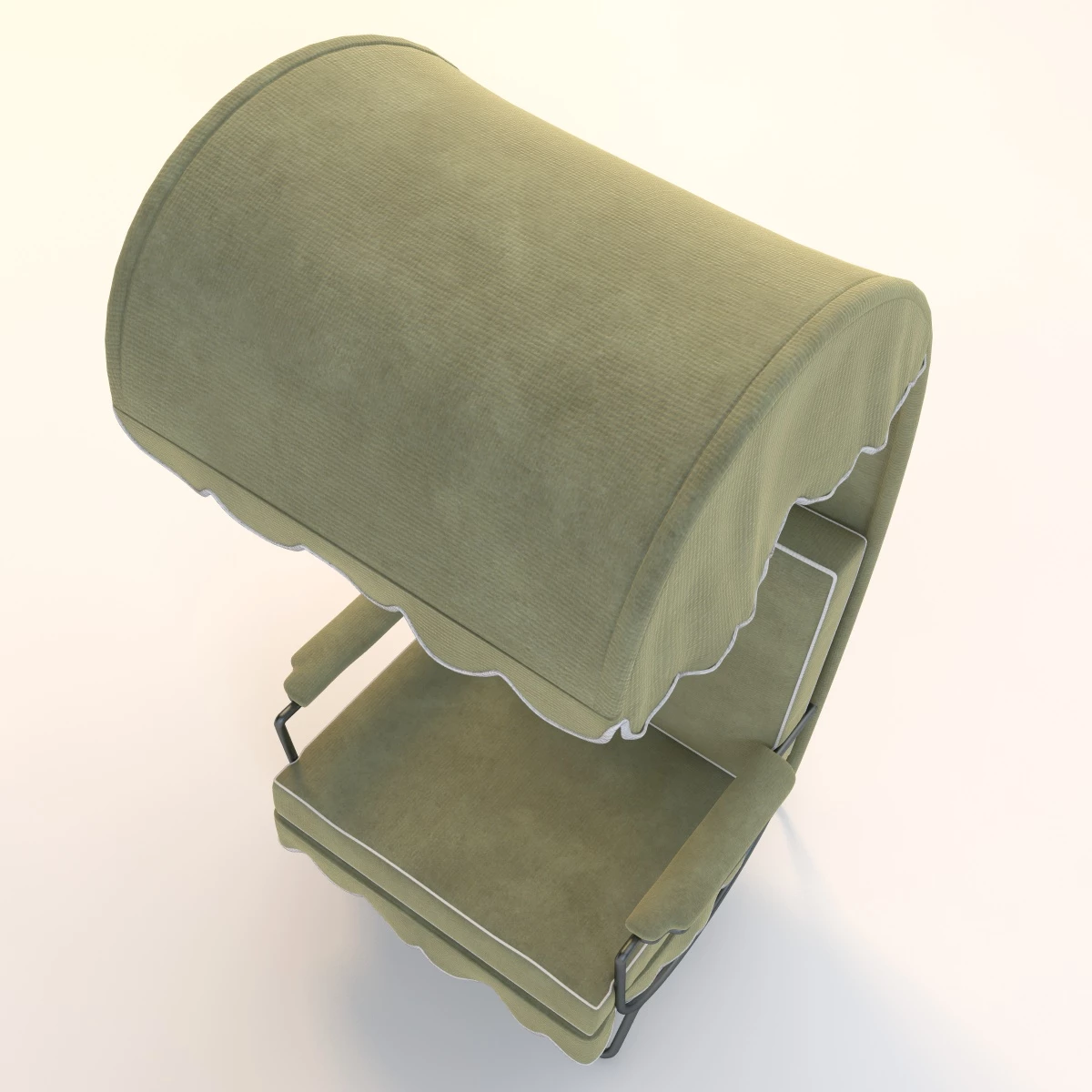 Jean Royere Canopy Lounge Chair 3D Model_011