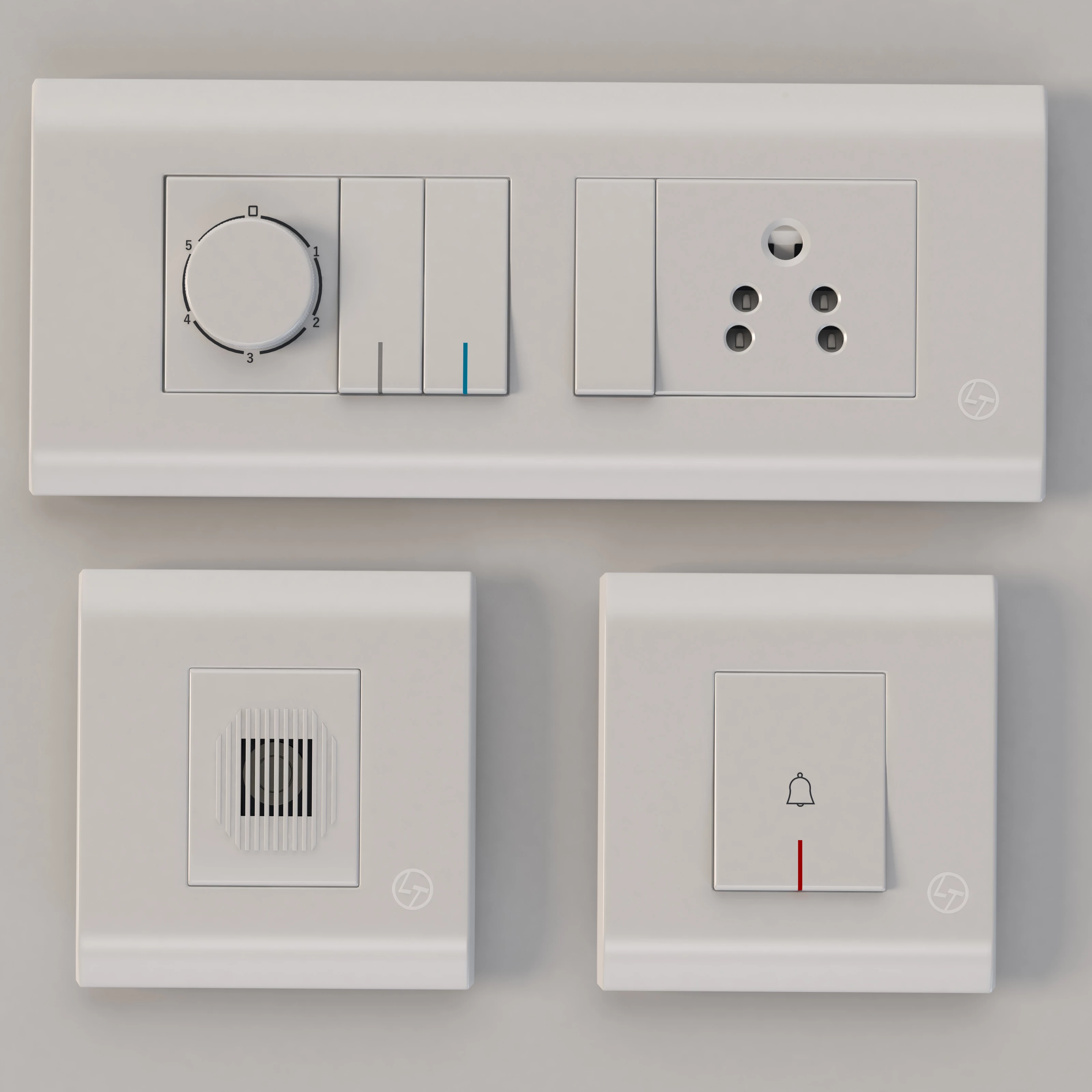 Modular Range Oris Switches And Sockets Set 3D Model_01