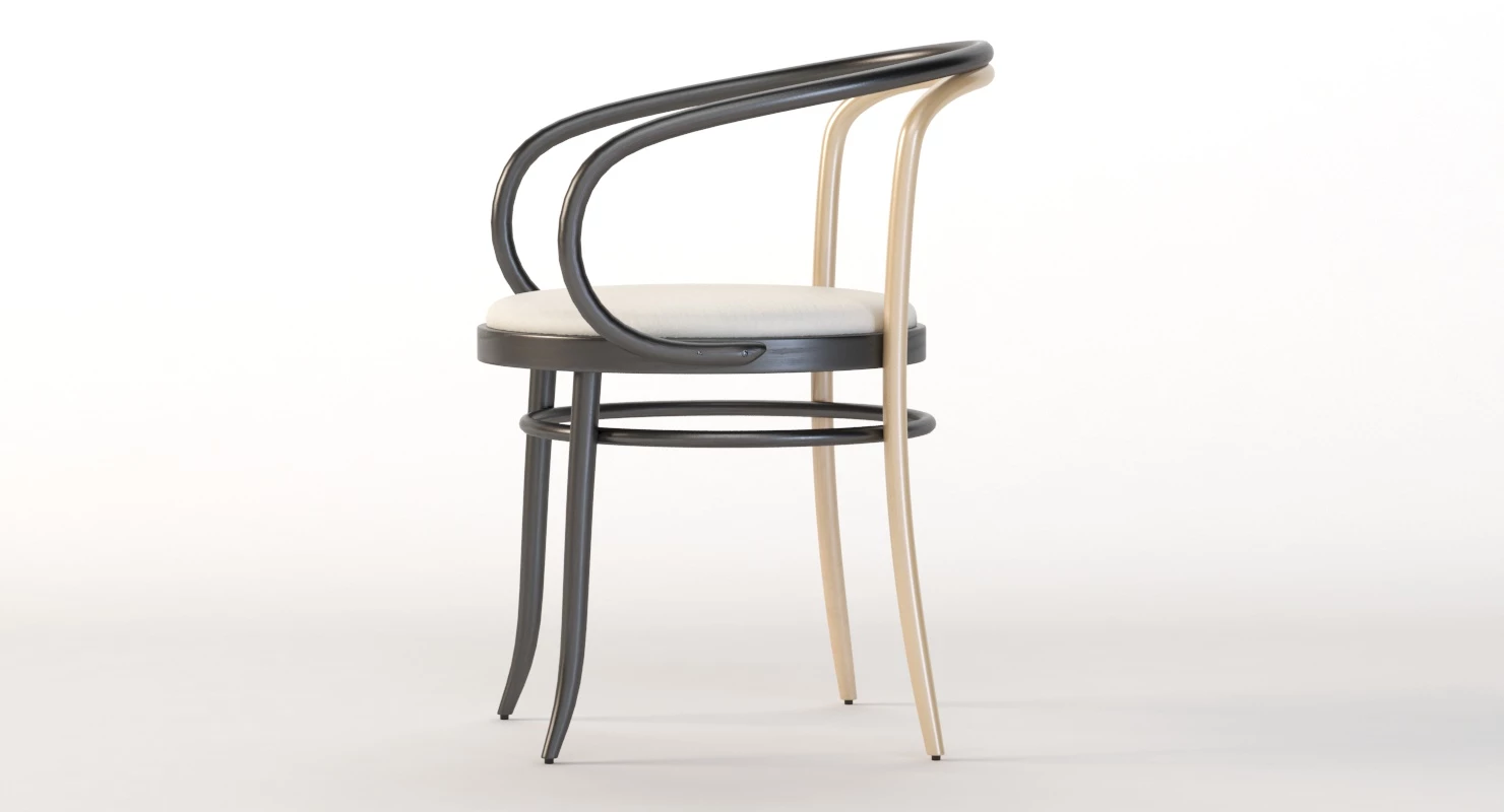 Wiener Stuhl Armchair by Gebruder Thonet 3D Model_09