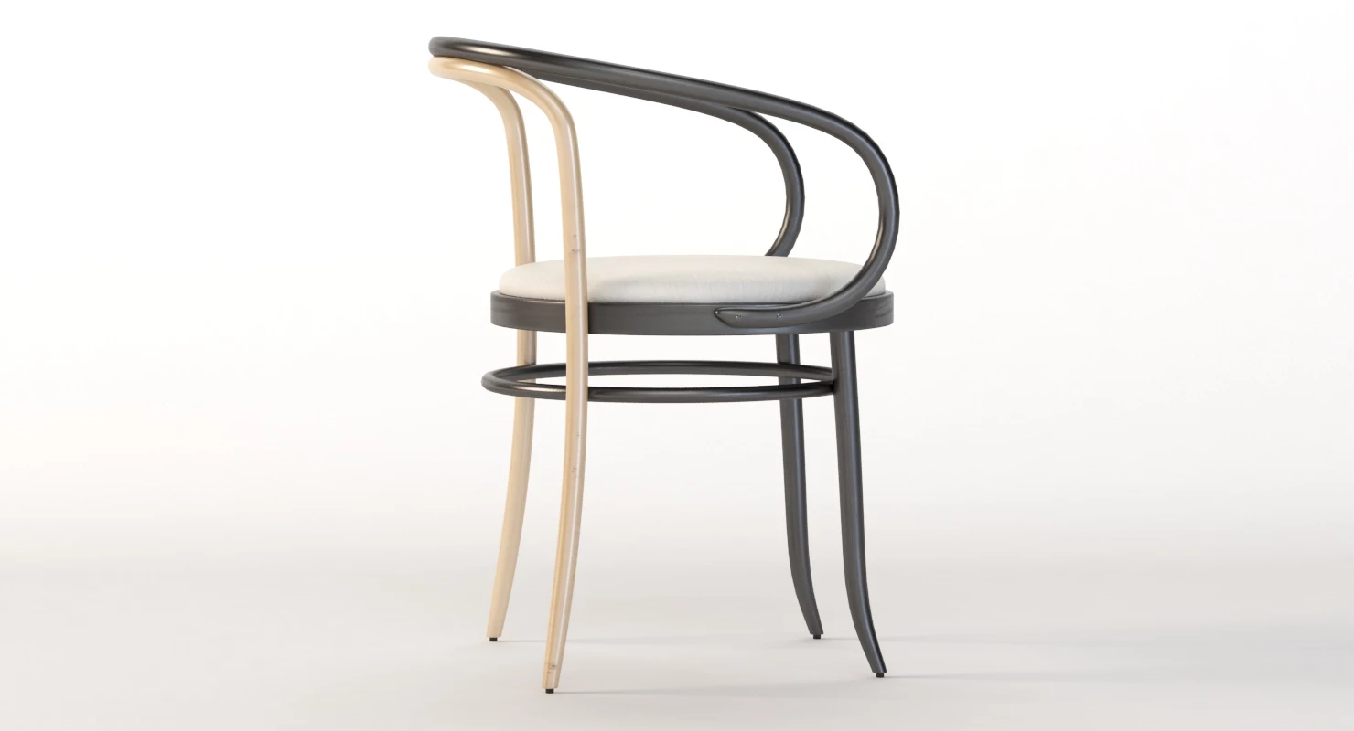 Wiener Stuhl Armchair by Gebruder Thonet 3D Model_06