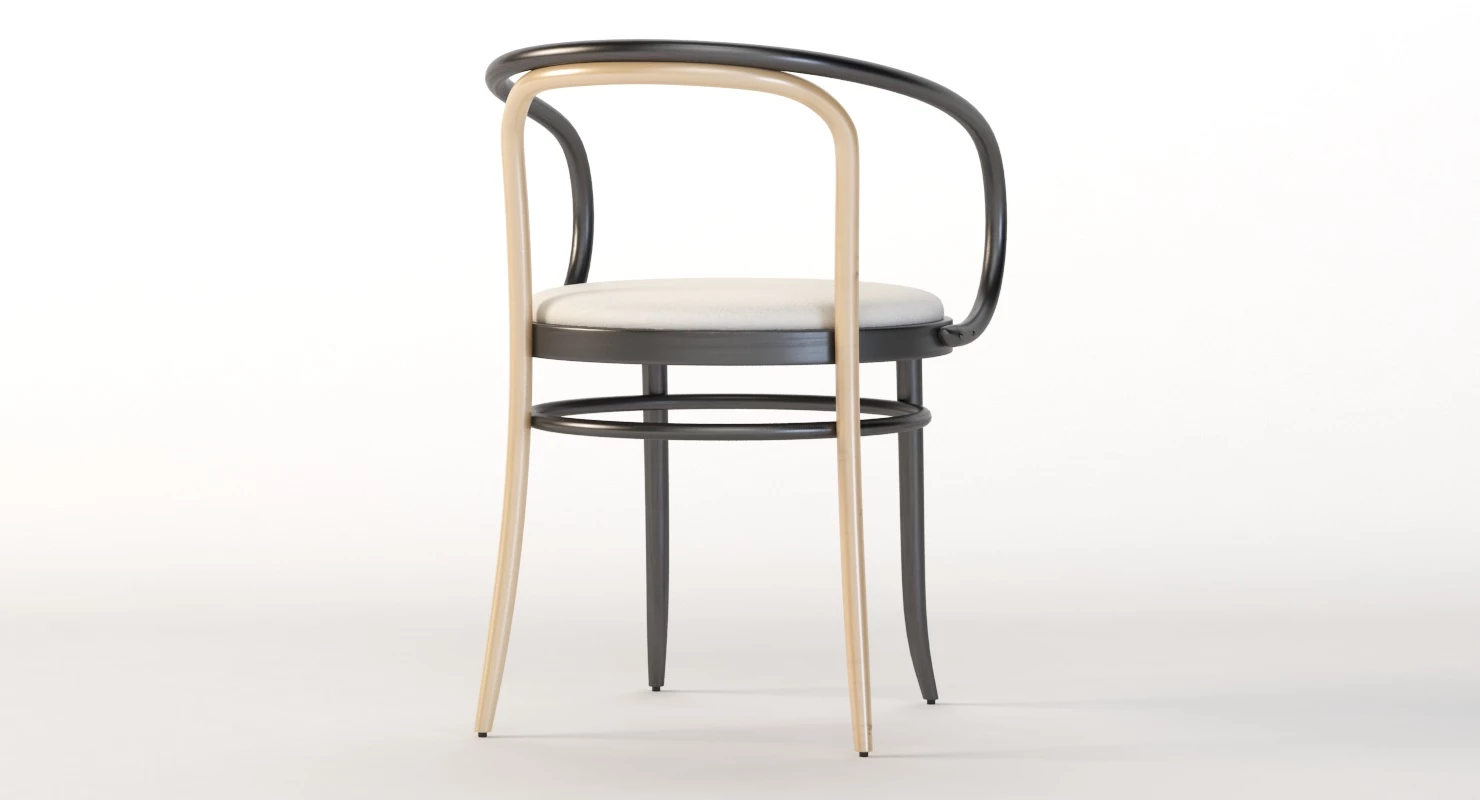 Wiener Stuhl Armchair by Gebruder Thonet 3D Model_07