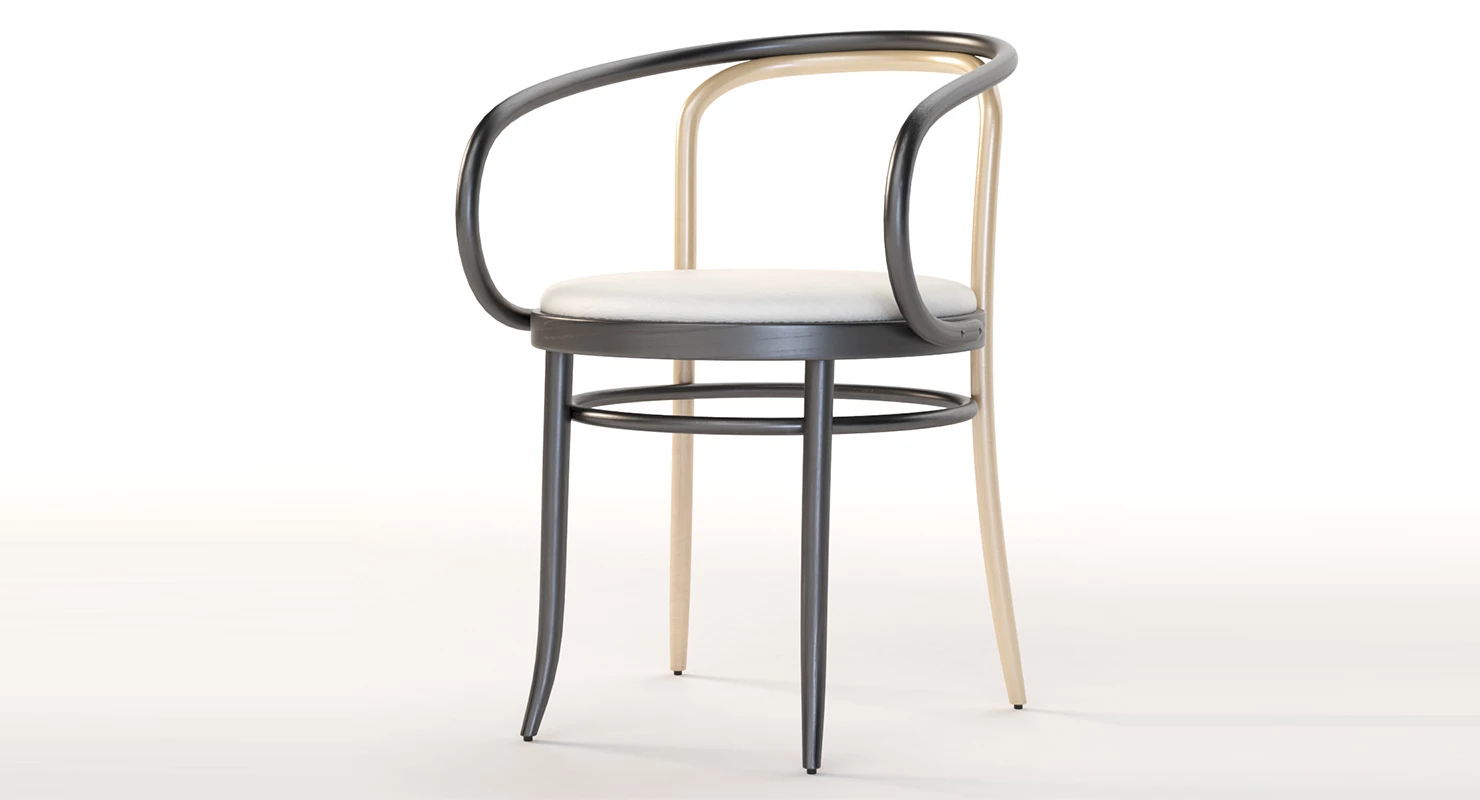 Wiener Stuhl Armchair by Gebruder Thonet 3D Model_01