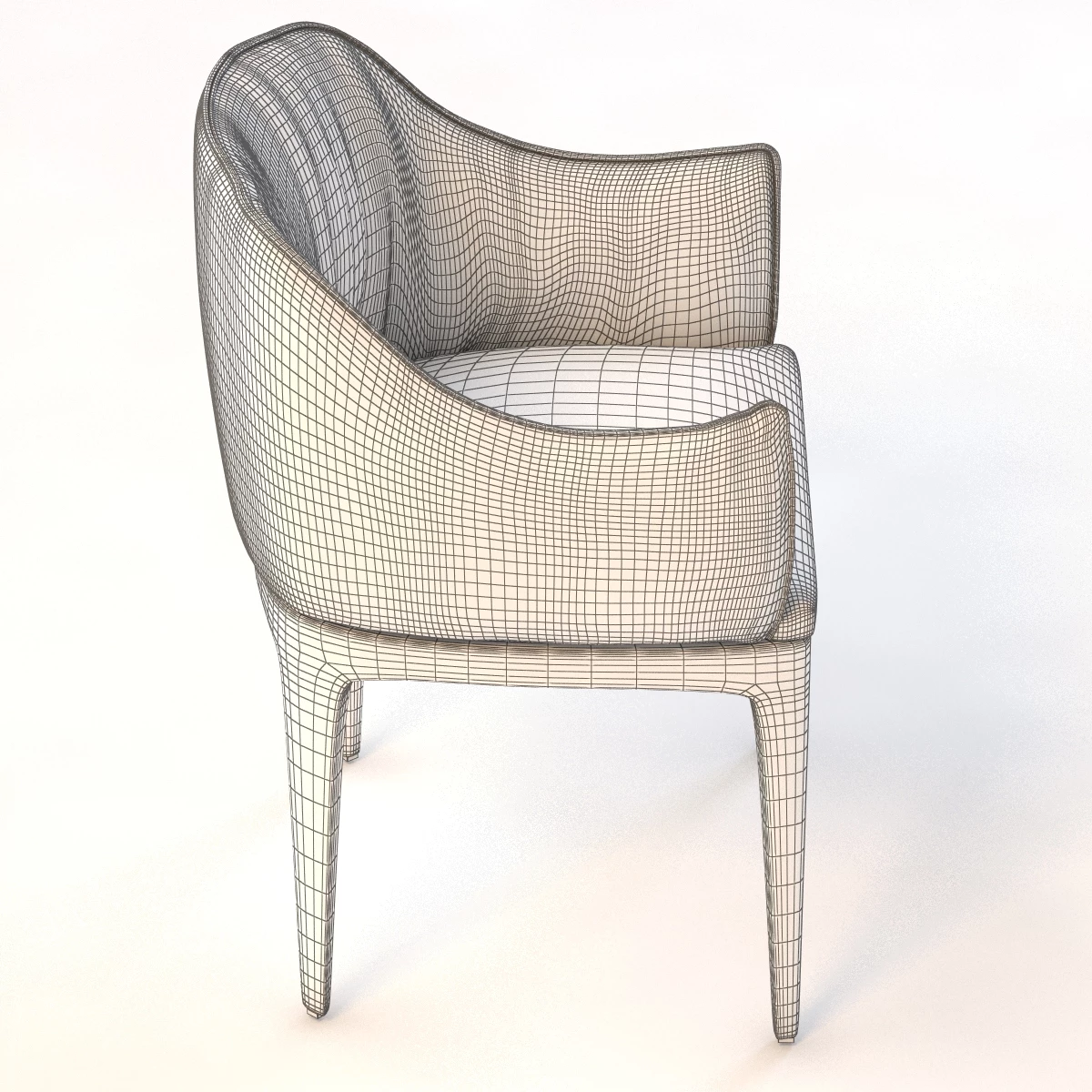 Blossom Armchair 3D Model_05