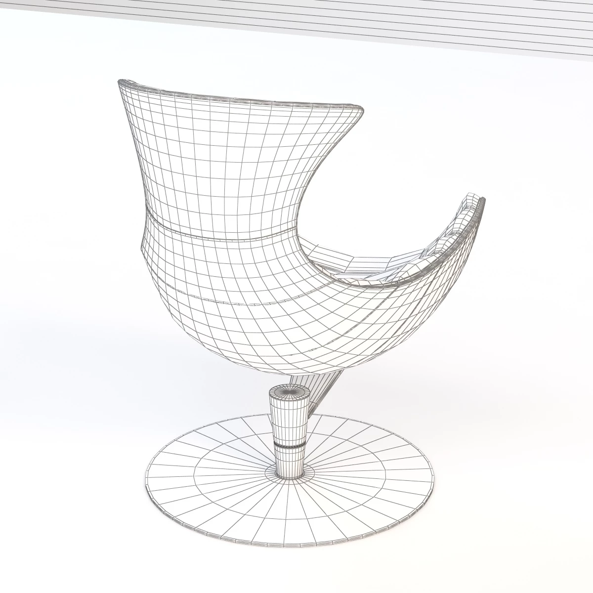 Eames Lobster Lounge Chair 3D Model_07