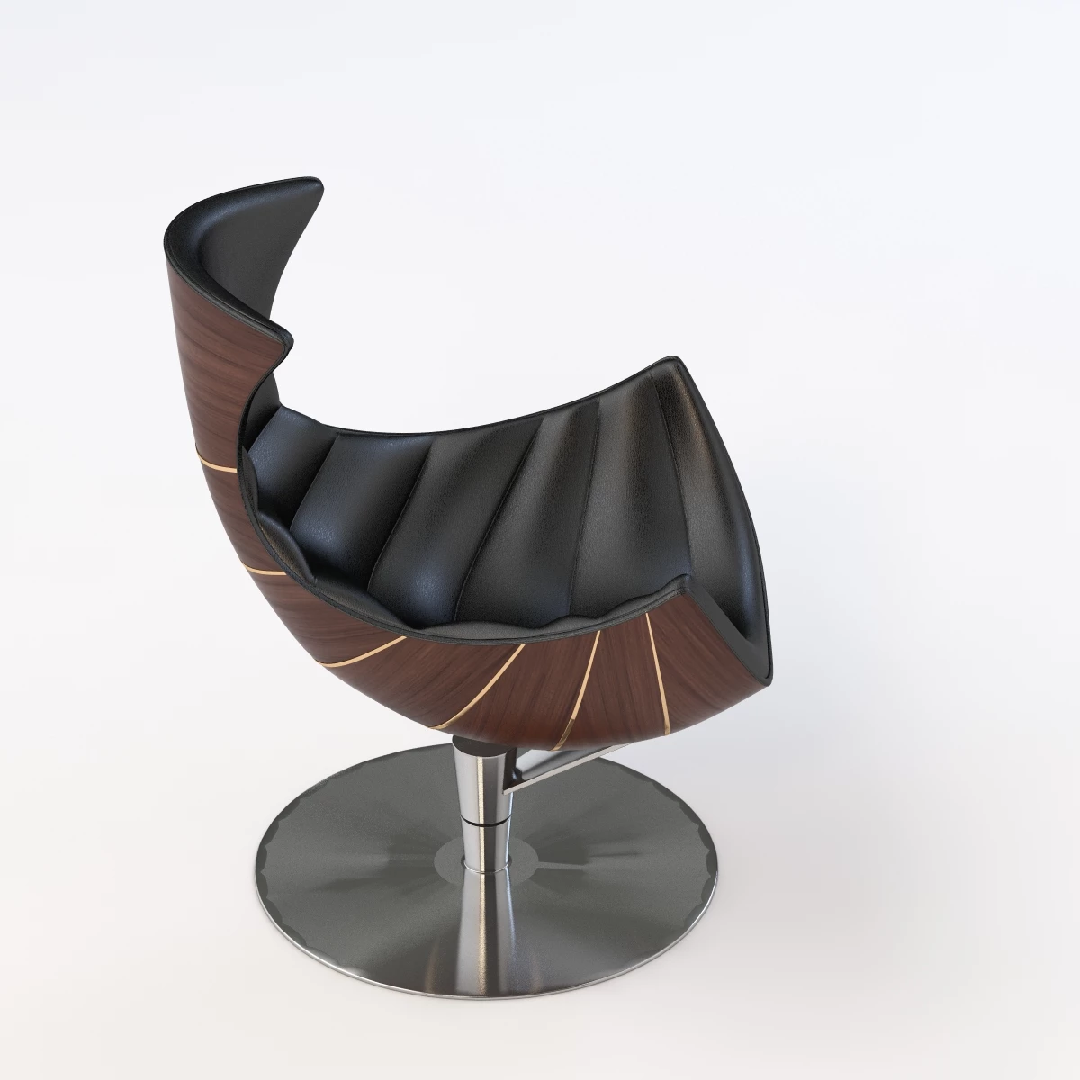 Eames Lobster Lounge Chair 3D Model_05