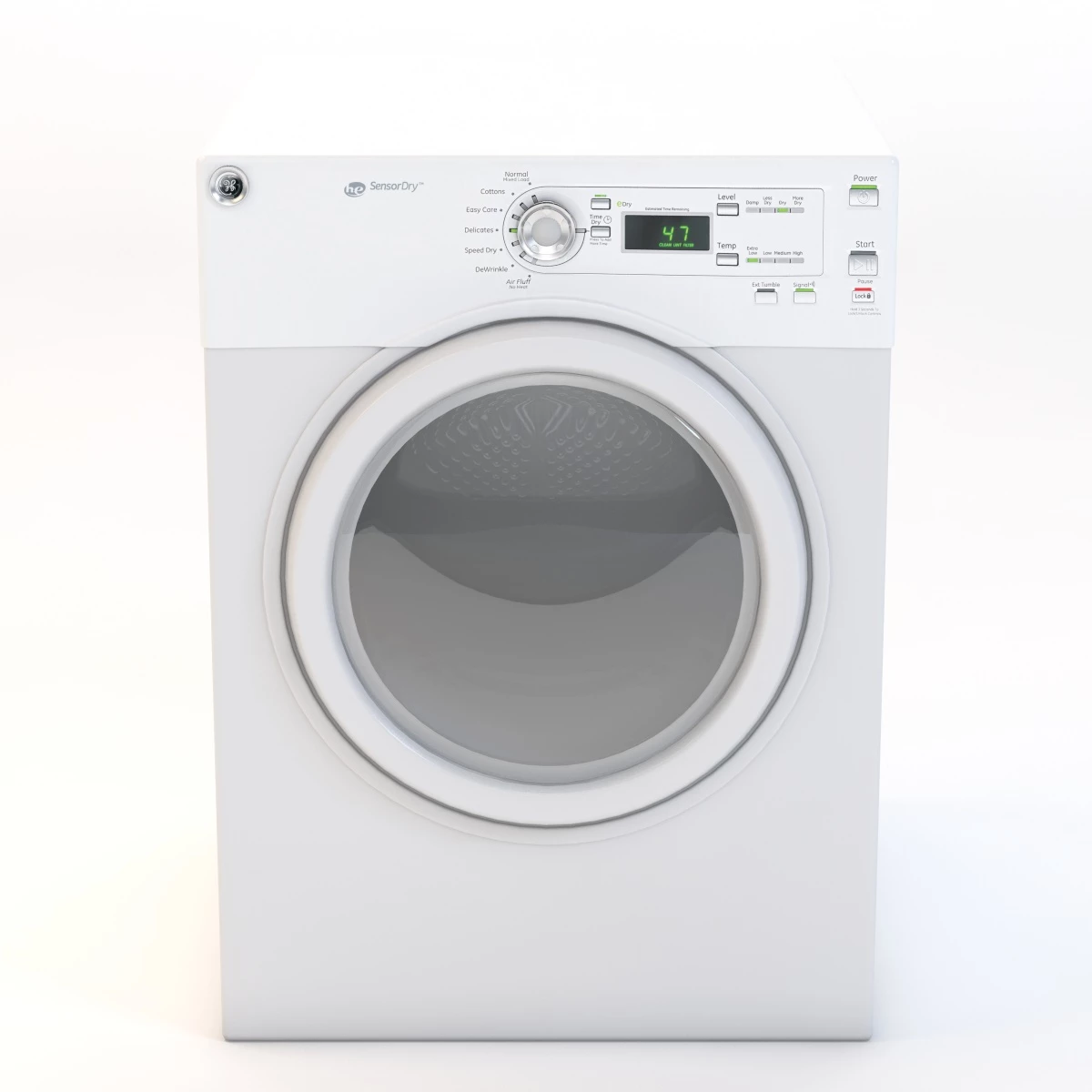 Electric Dryer Machine 3D Model_04