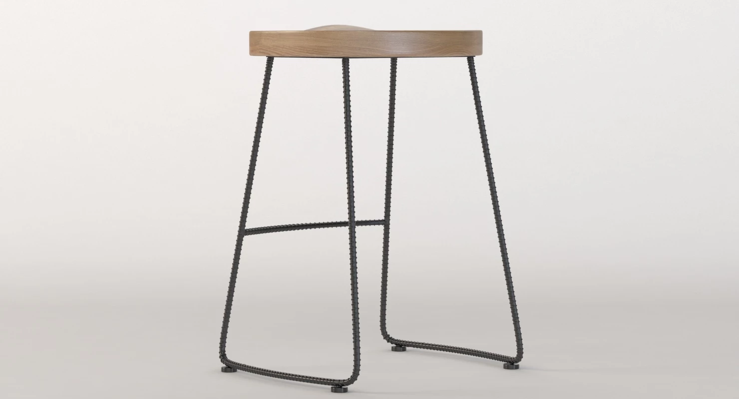 Mocka Legna Bar Stool 3D Model_07