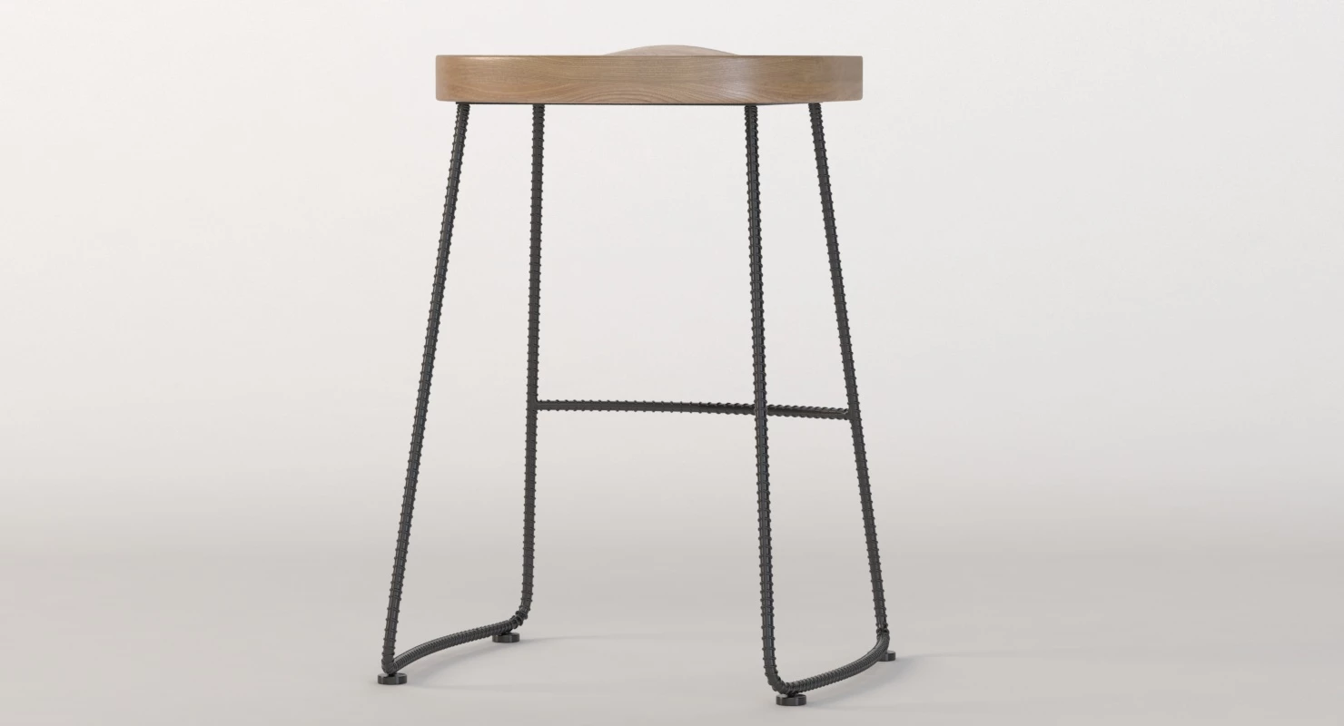 Mocka Legna Bar Stool 3D Model_06