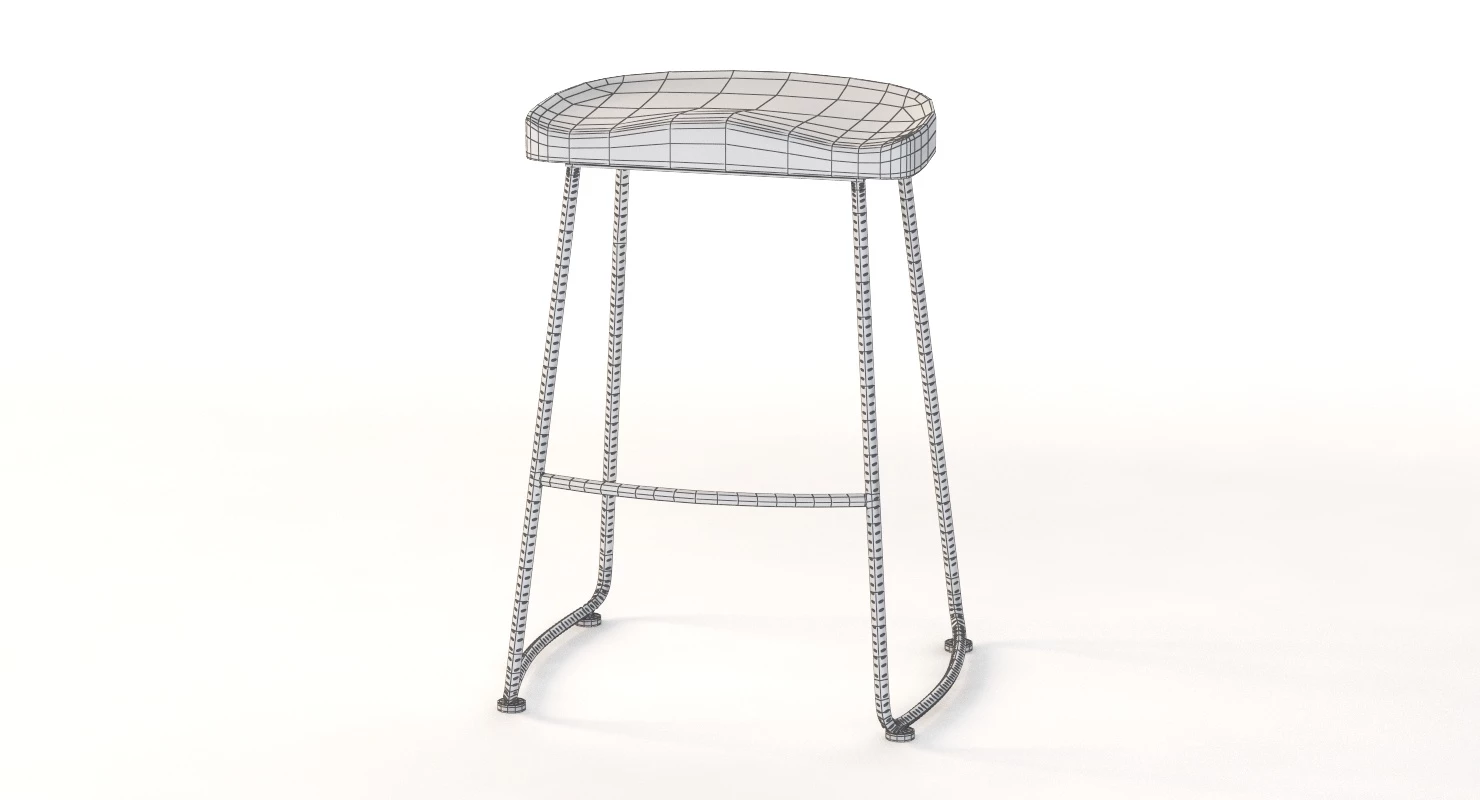 Mocka Legna Bar Stool 3D Model_010