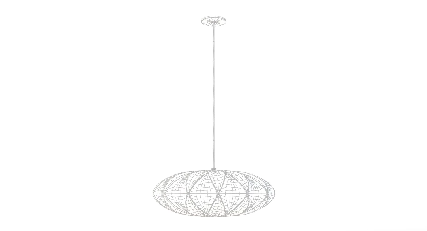 Nelson Saucer Crisscross Bubble Pendant Lamp 3D Model_010