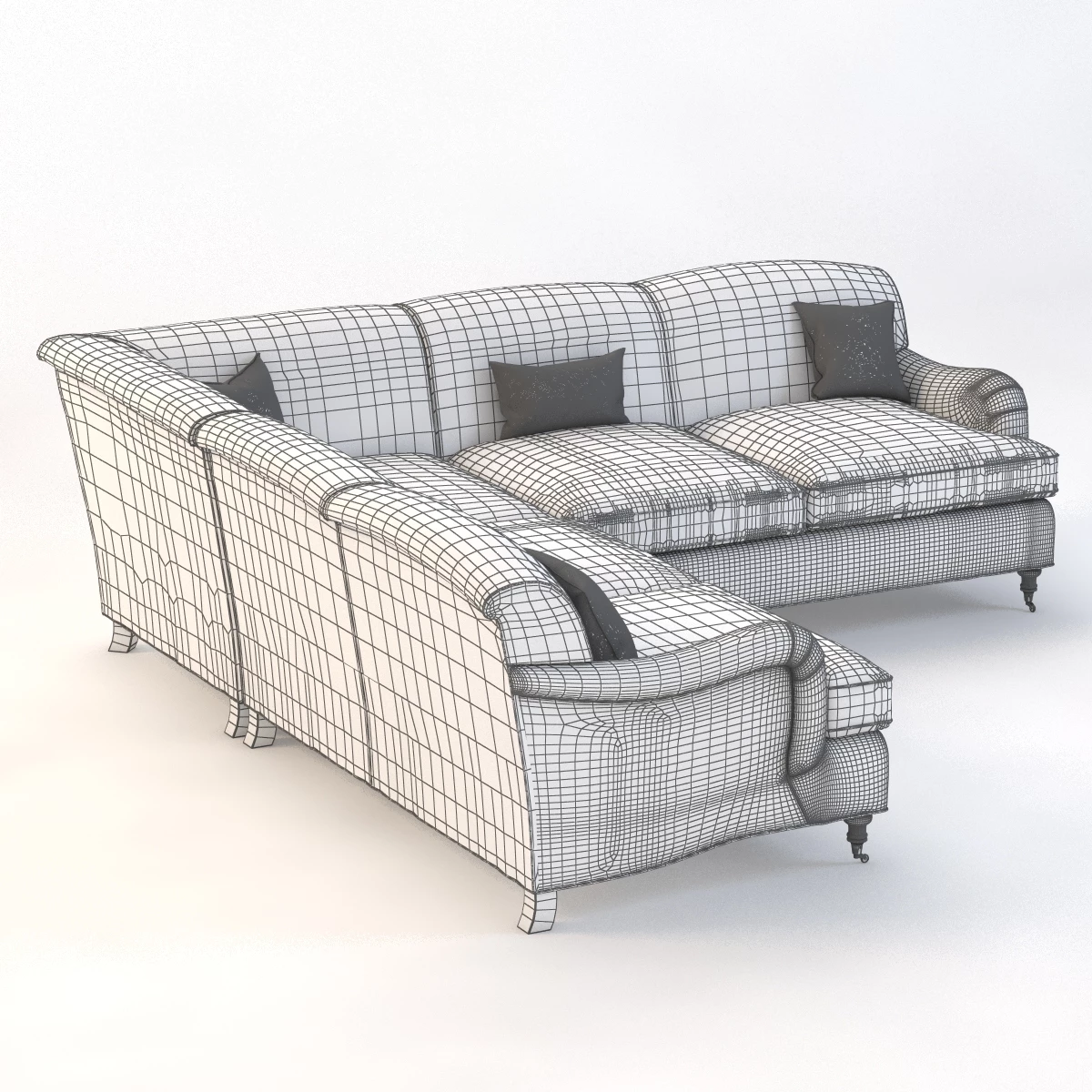 Joybird Robin Sectional Corner Sofa 3D Model_03