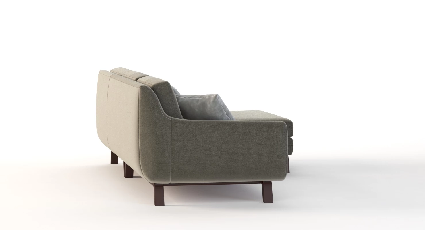 Joybird Calhoun Bi Sectional Chaise Lounge Corner Sofa 3D Model_06