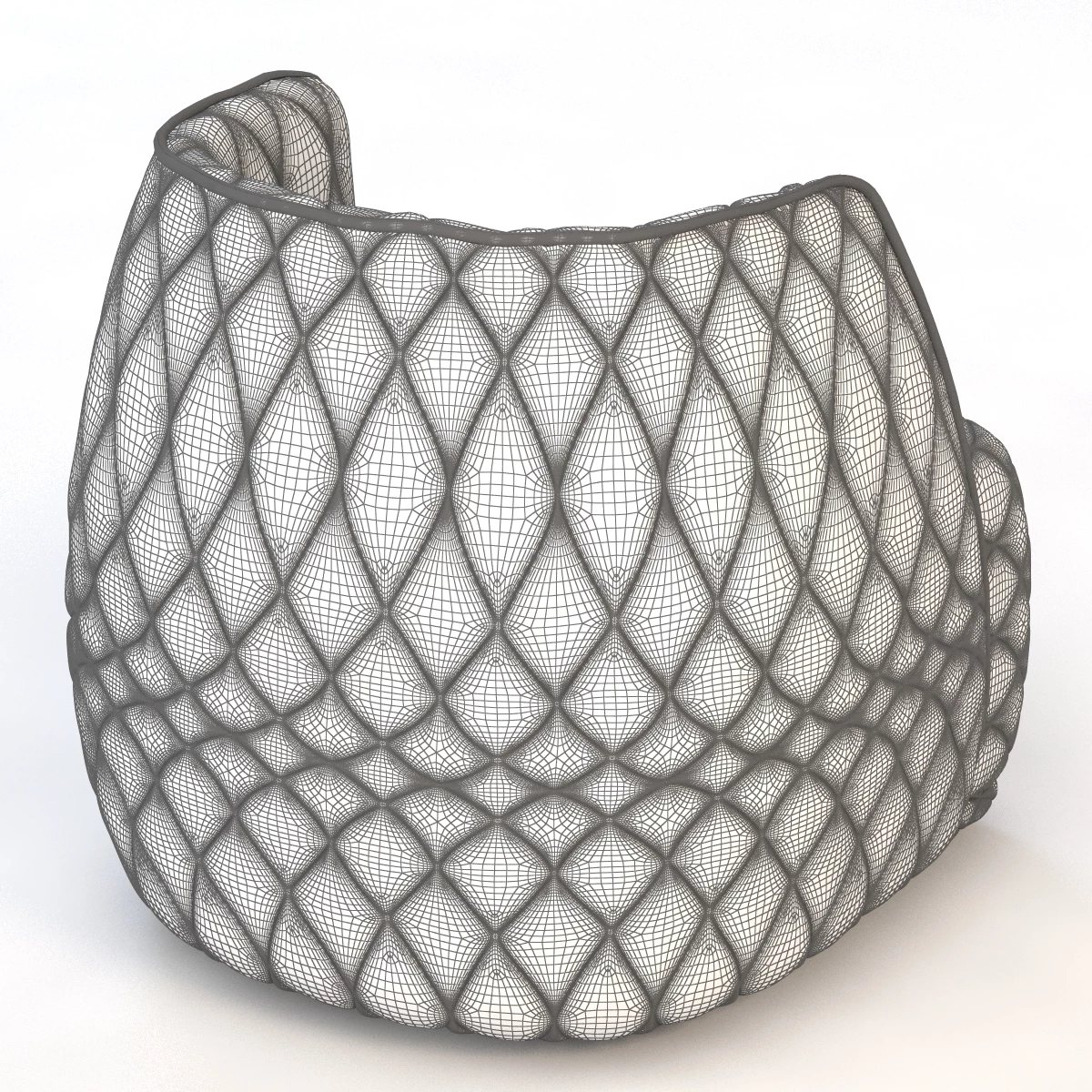 Redondo Small Armchair by Moroso 3D Model_06