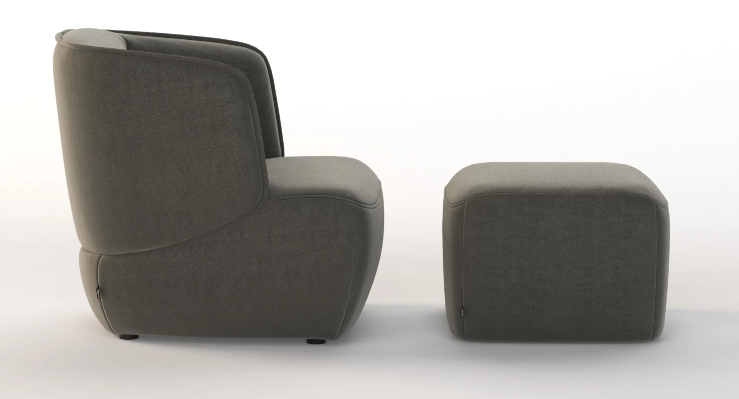 384 Rolf Benz Armchair 3D Model_08