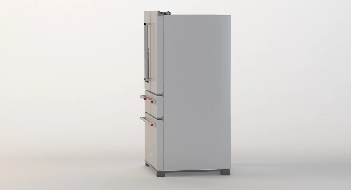 36 Inch 25 8 Cu Ft Platinum Interior Refrigerator 3D Model_08