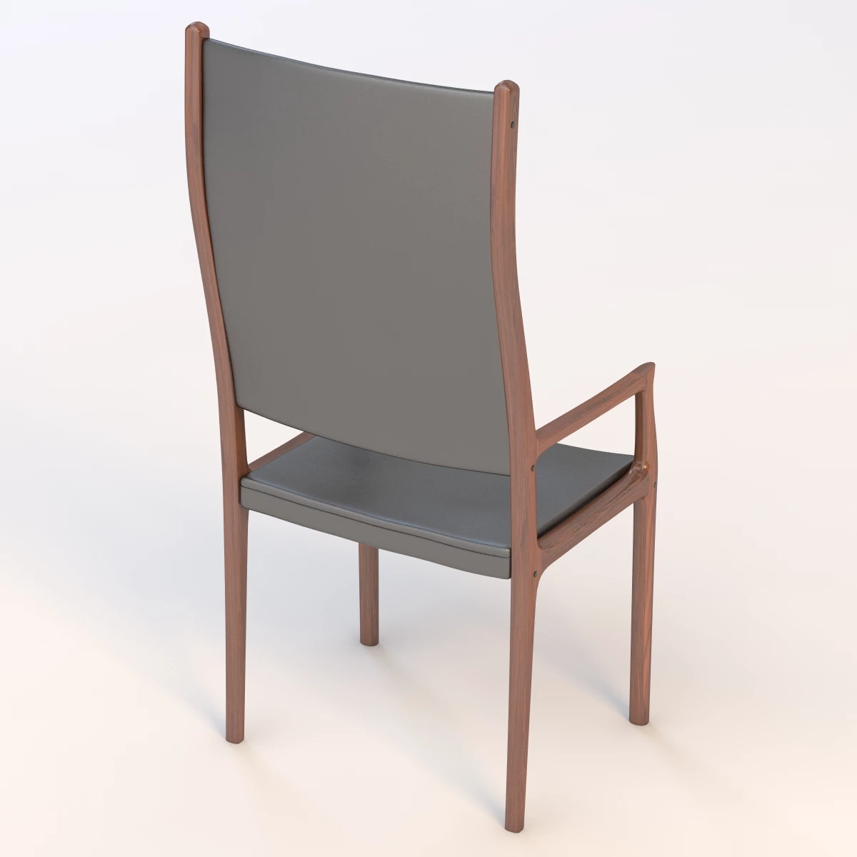 1960 High Back Armchair 3D Model_08