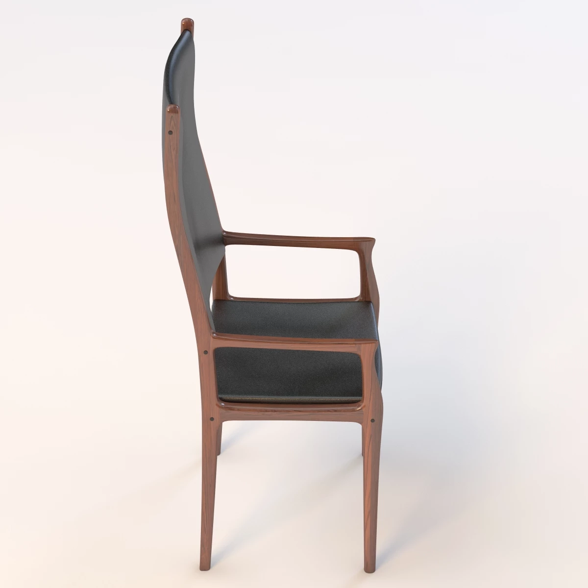 1960 High Back Armchair 3D Model_05