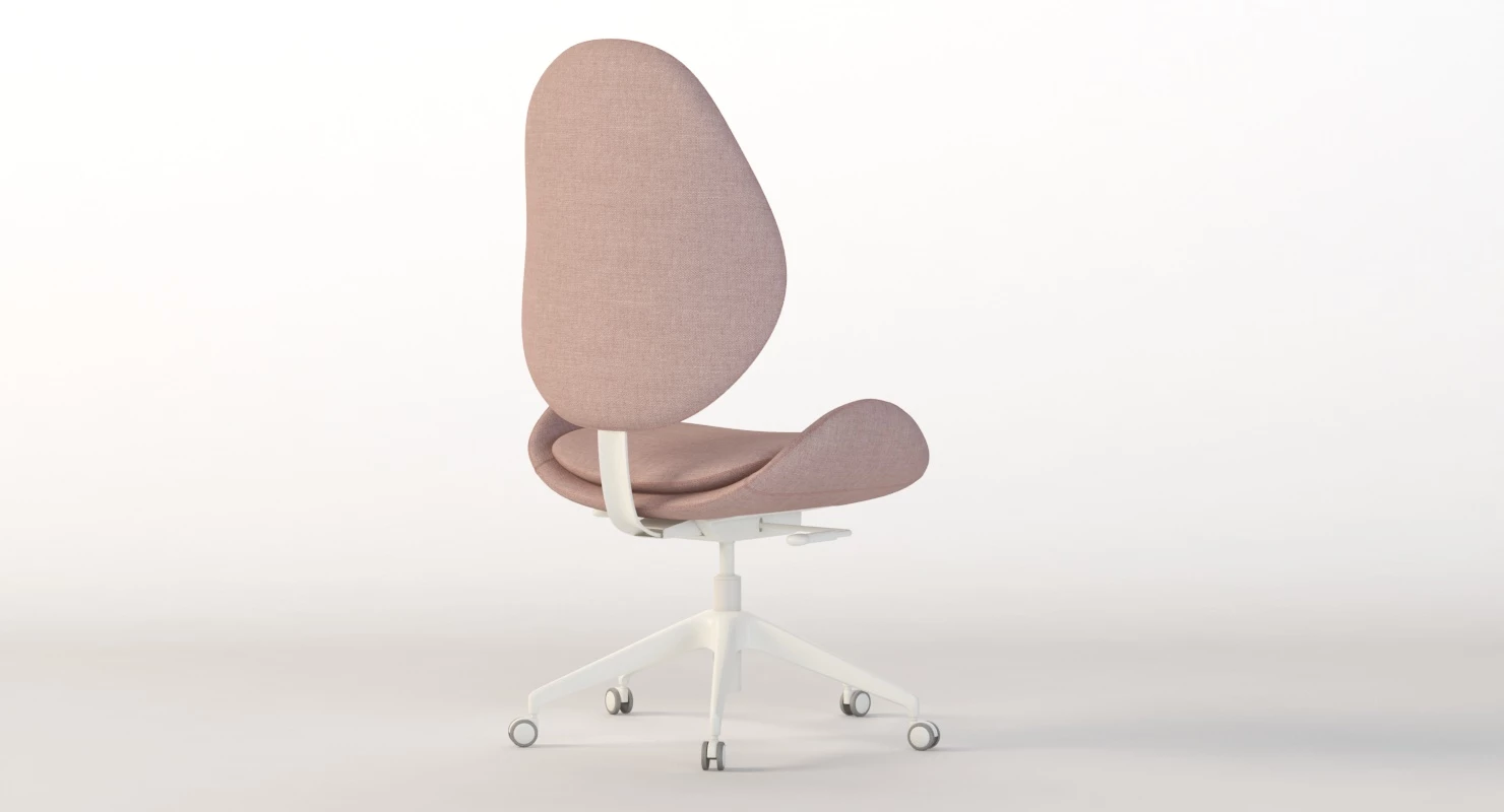 Ikea Hattefjall Swivel Chair 3D Model_04