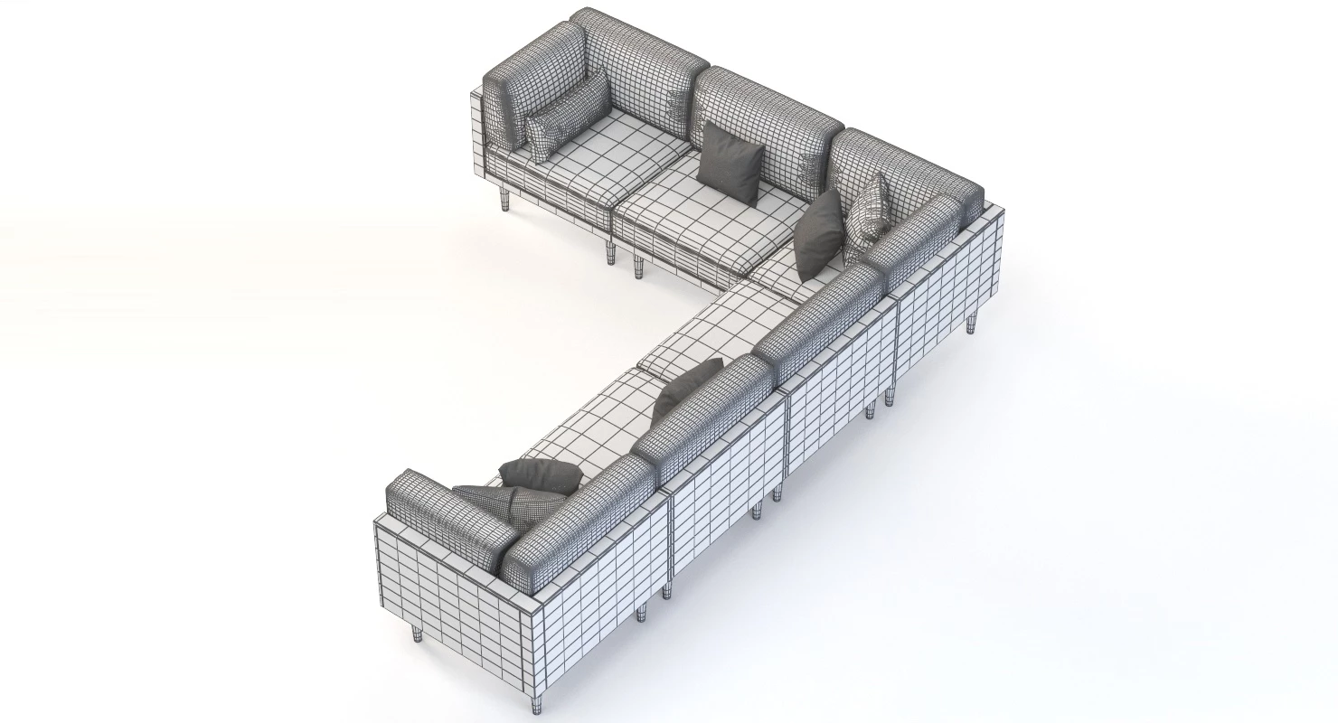 Bellanest Soto Modular Sectional Sofa Corner Module with Cushion 3D Model_06