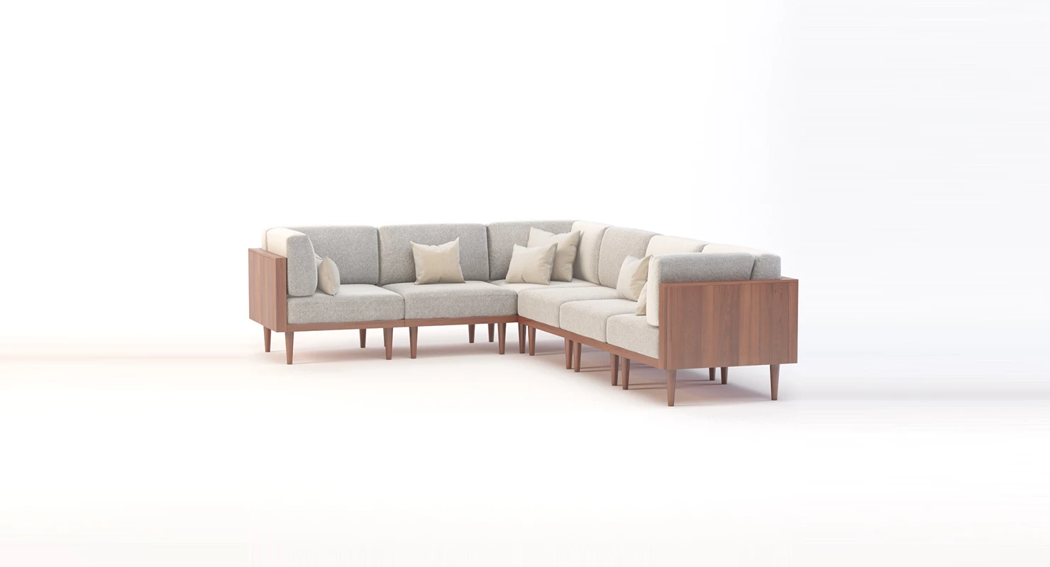 Bellanest Soto Modular Sectional Sofa Corner Module with Cushion 3D Model_07