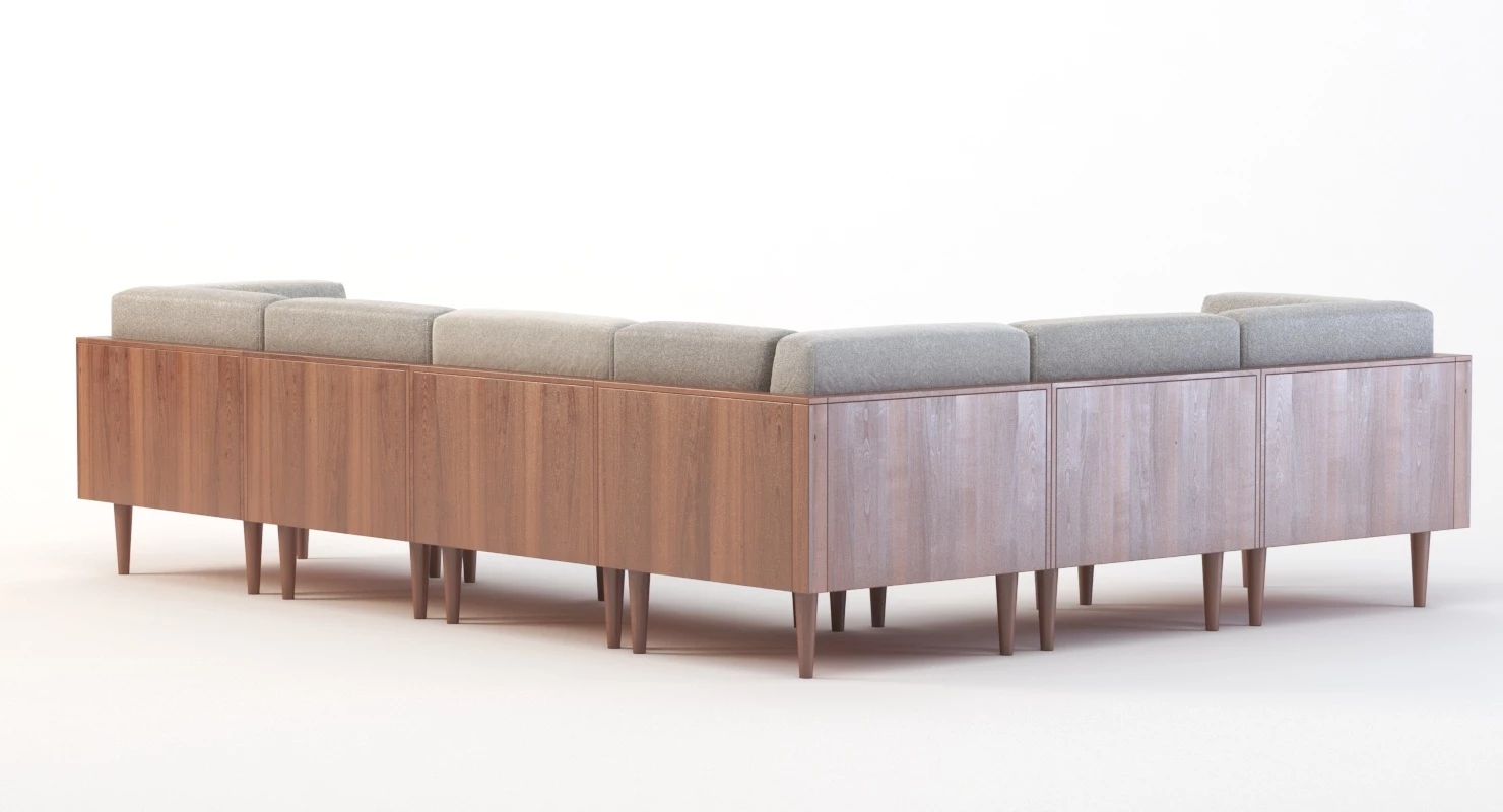 Bellanest Soto Modular Sectional Sofa Corner Module with Cushion 3D Model_012