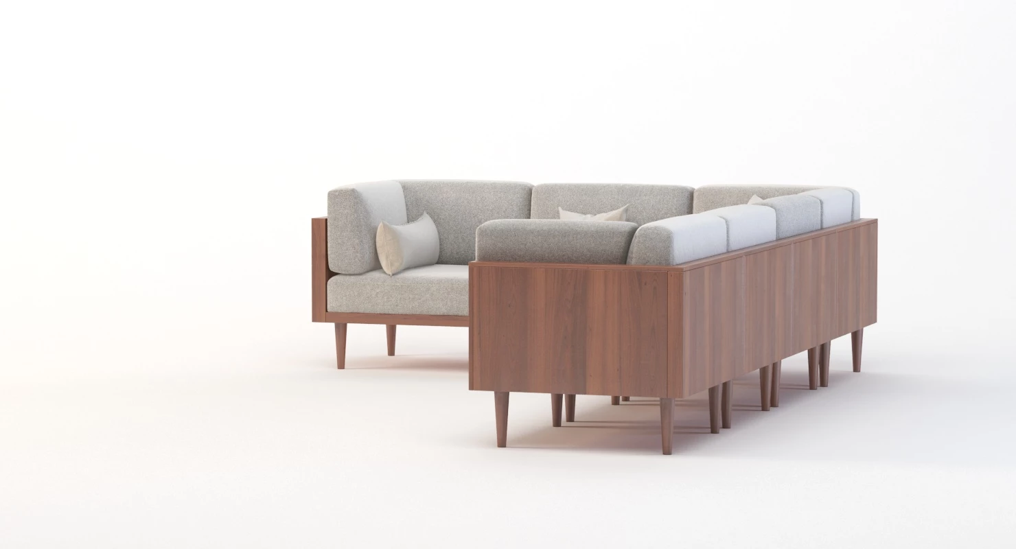 Bellanest Soto Modular Sectional Sofa Corner Module with Cushion 3D Model_014
