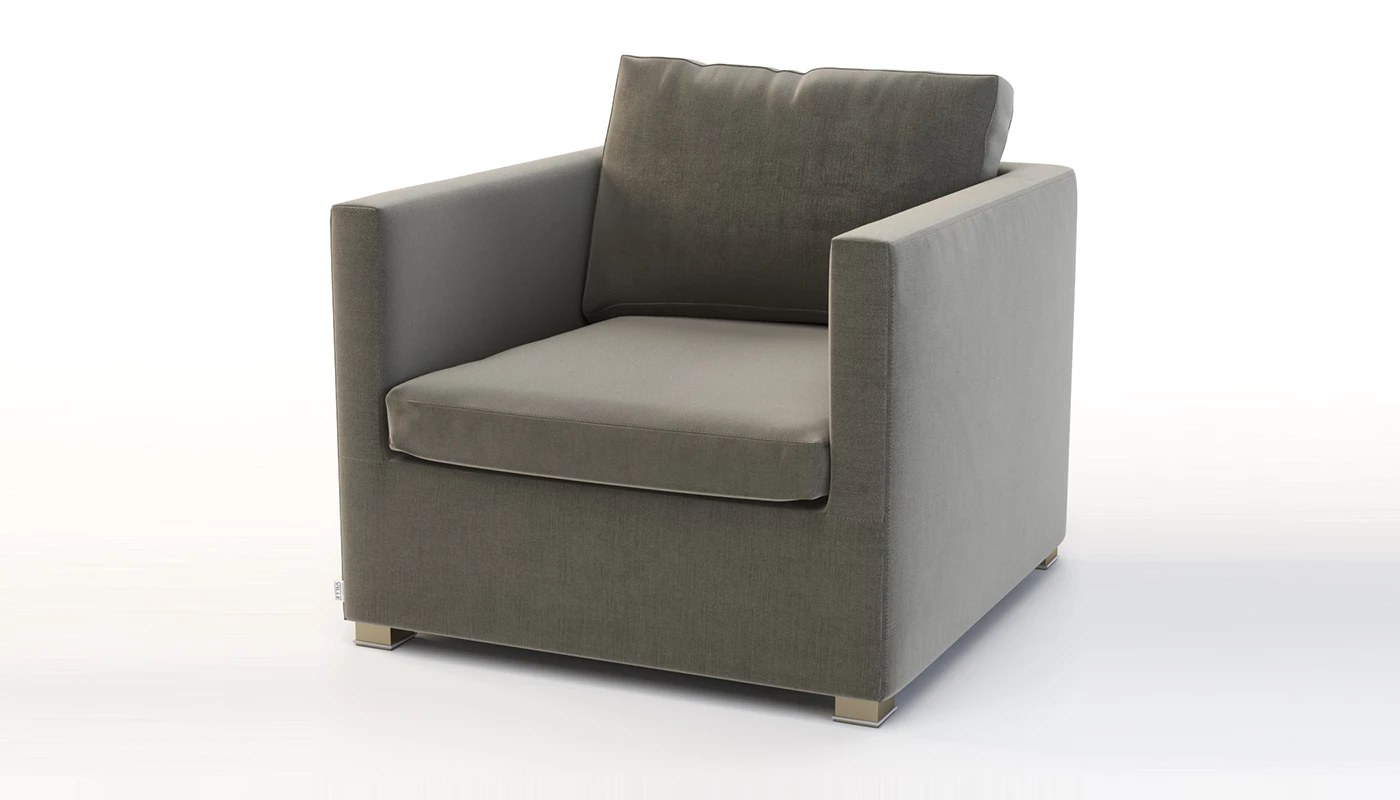 Cane Line Shape Sofa Club Chair Module 3D Model_010