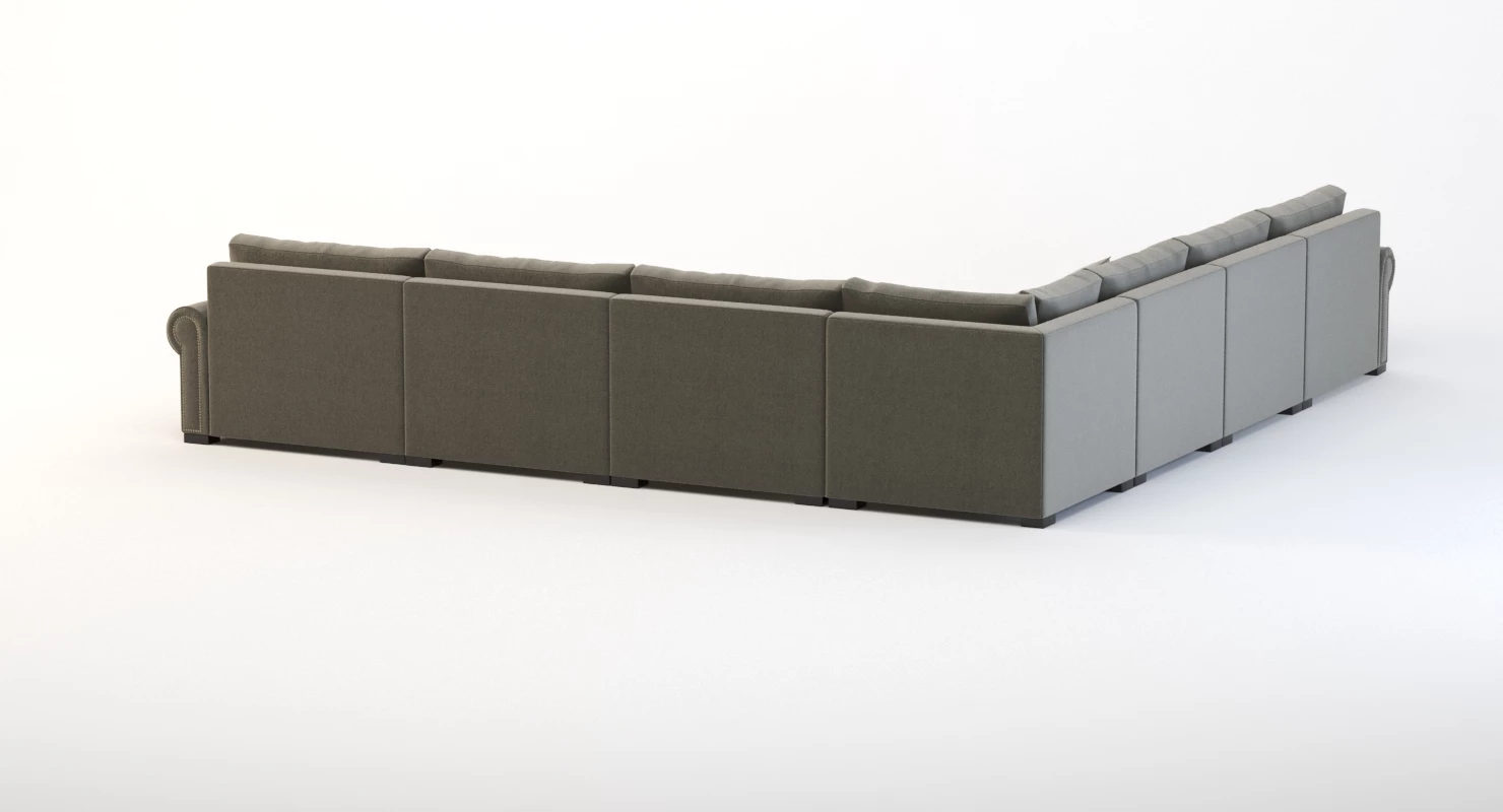 Darby Home Co Lebanon Modular Sectional Corner Sofa Seven Seater 3D Model_03