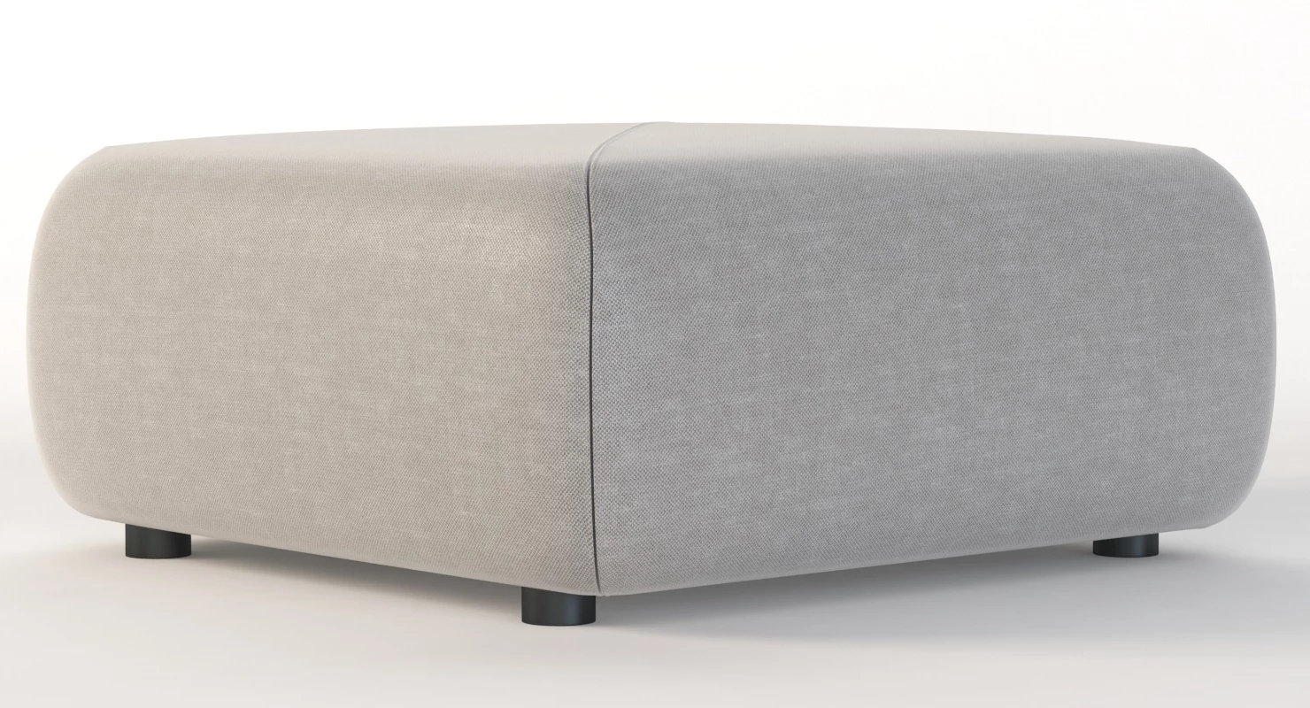 Dedon Brixx Module Ottoman Pouf 3D Model_05