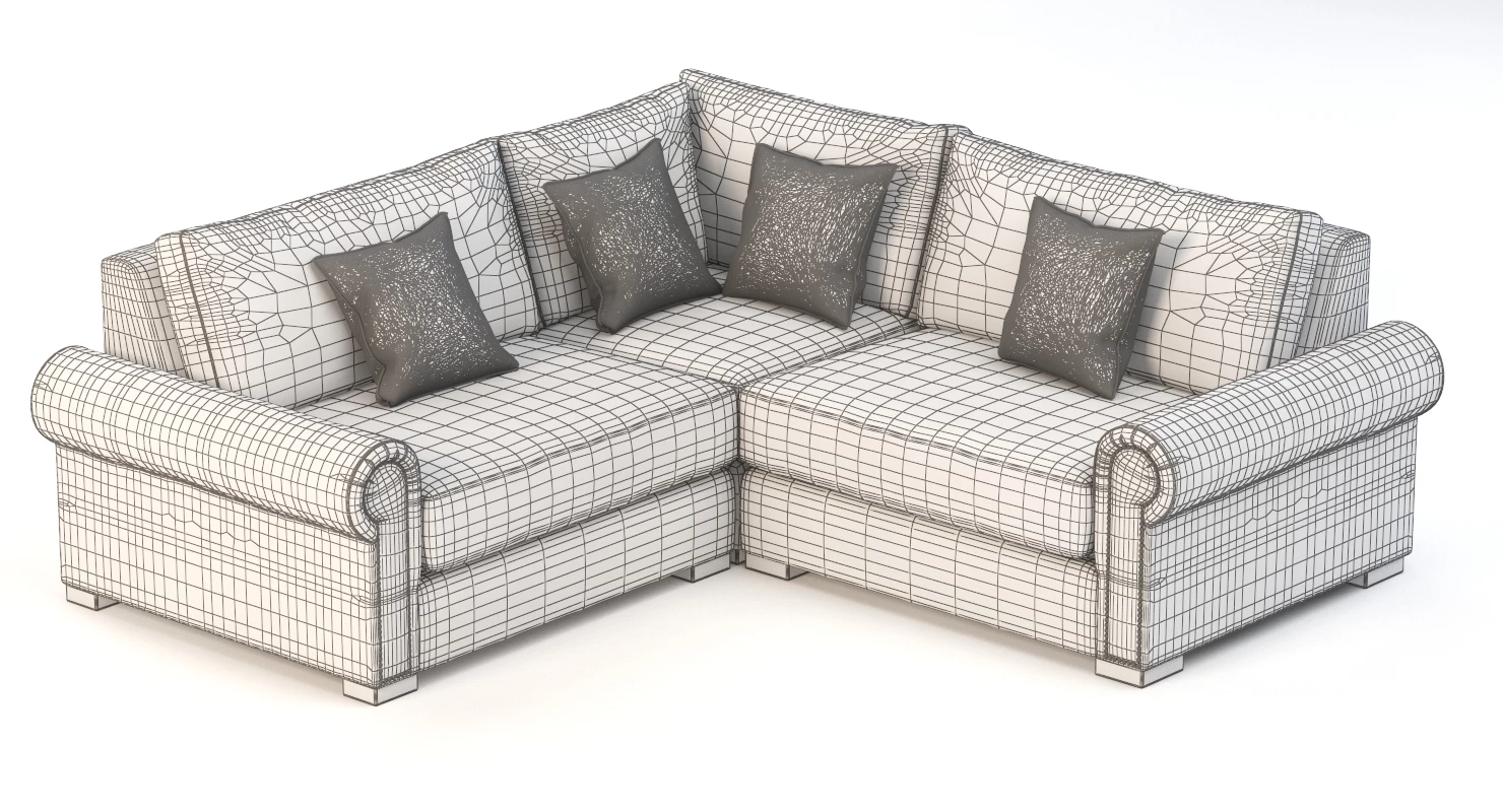 Lebanon Modular Sectional Corner Sofa Darby Home Co 3D Model_01