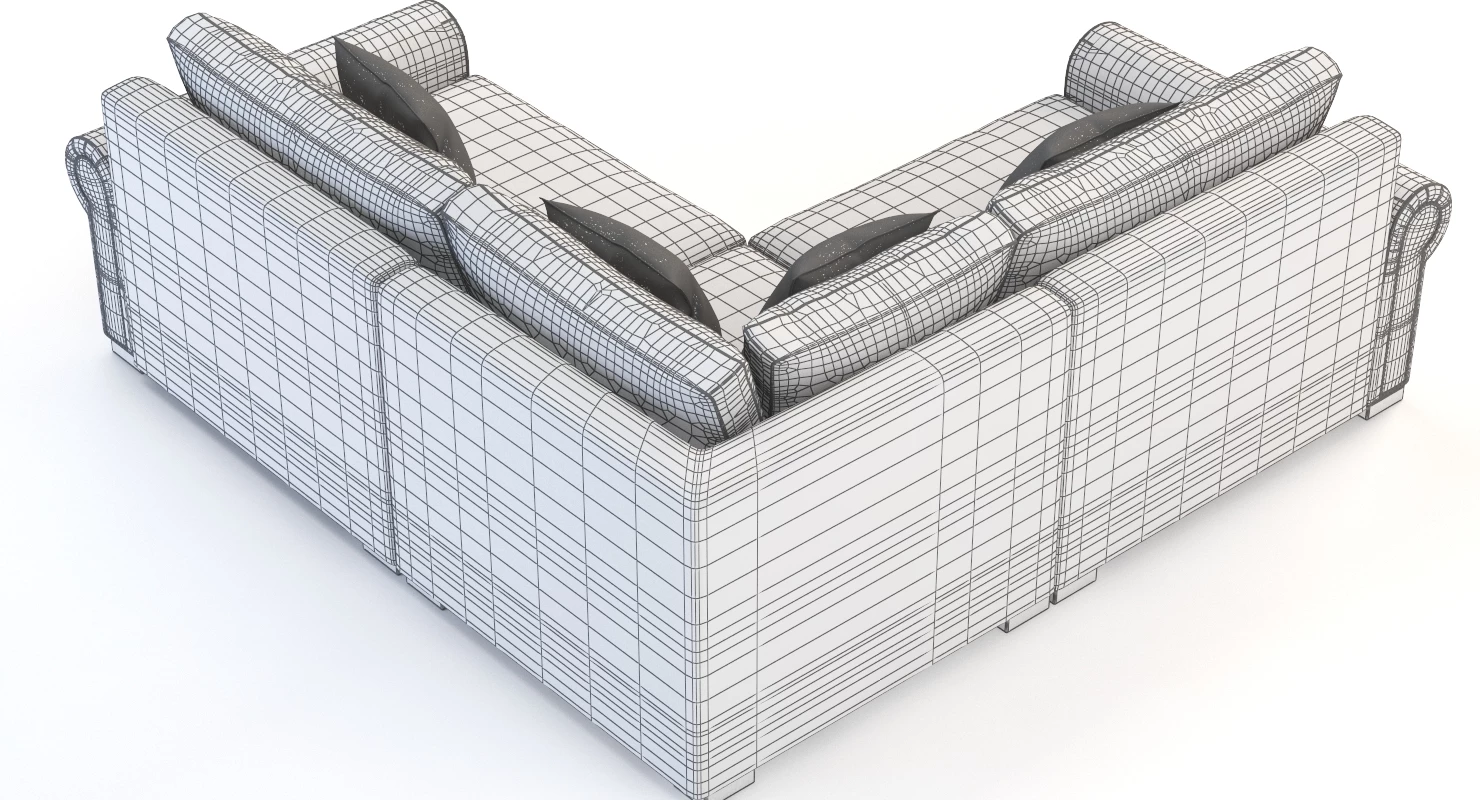 Lebanon Modular Sectional Corner Sofa Darby Home Co 3D Model_012