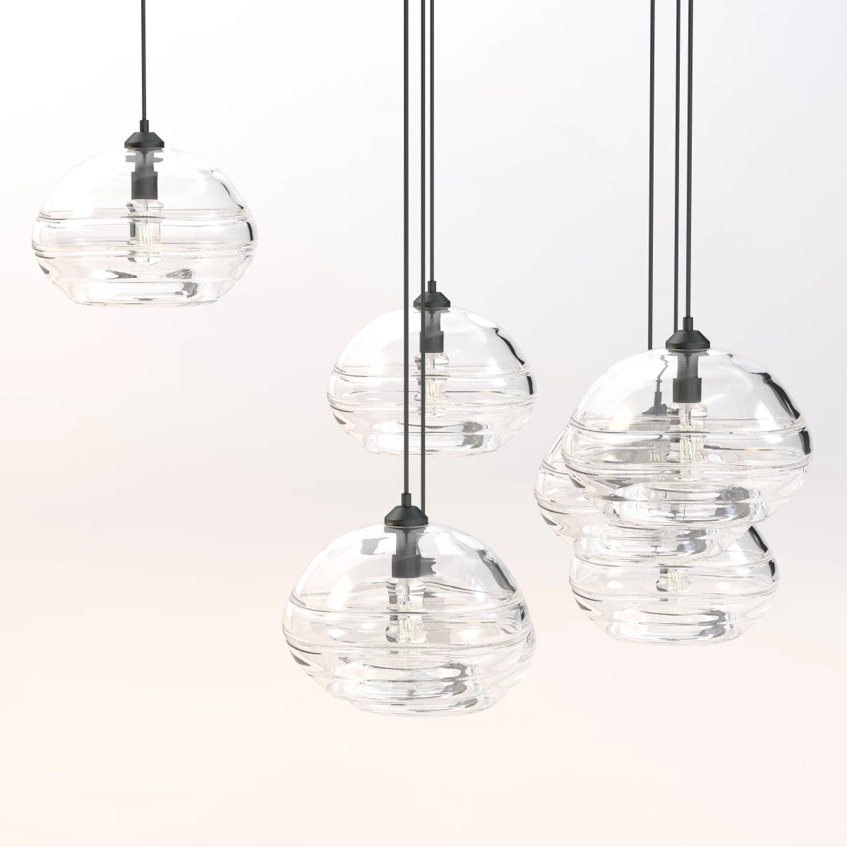 John Pomps Handcrafted Luxury Edison Bulb Light pendant ceiling ball bubble 3D Model_01