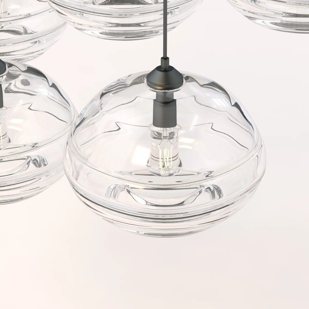 John Pomps Handcrafted Luxury Edison Bulb Light pendant ceiling ball bubble 3D Model_04