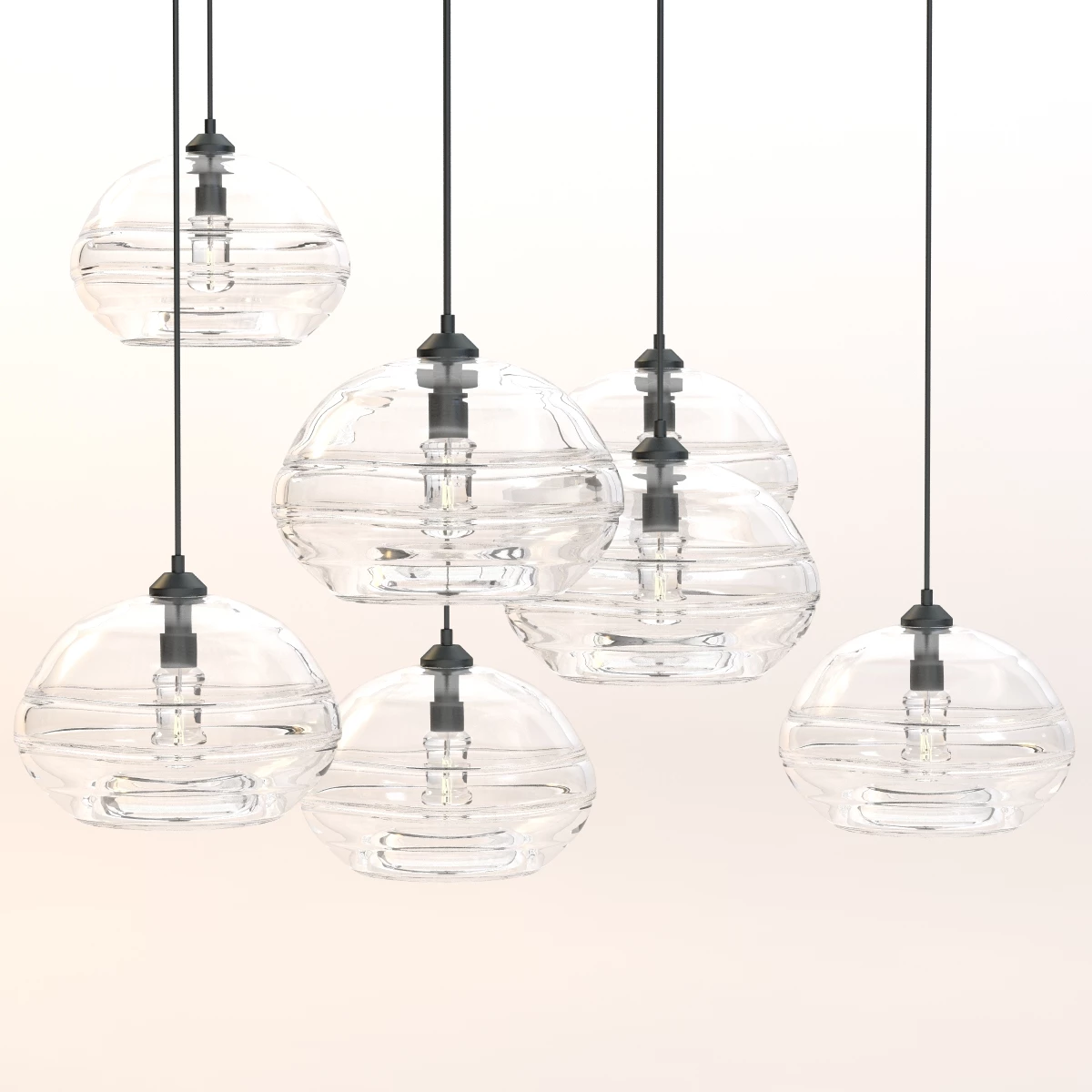 John Pomps Handcrafted Luxury Edison Bulb Light pendant ceiling ball bubble 3D Model_011
