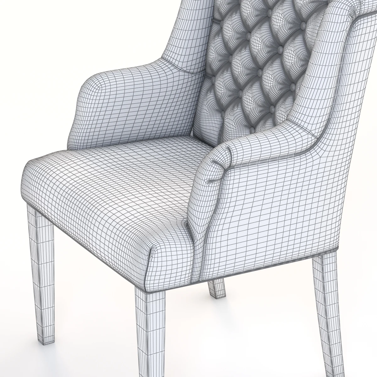 Ford Tufted Dining Chair 3D Model_08