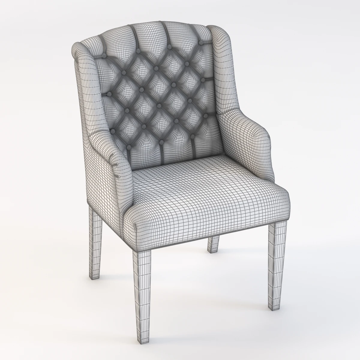 Ford Tufted Dining Chair 3D Model_09