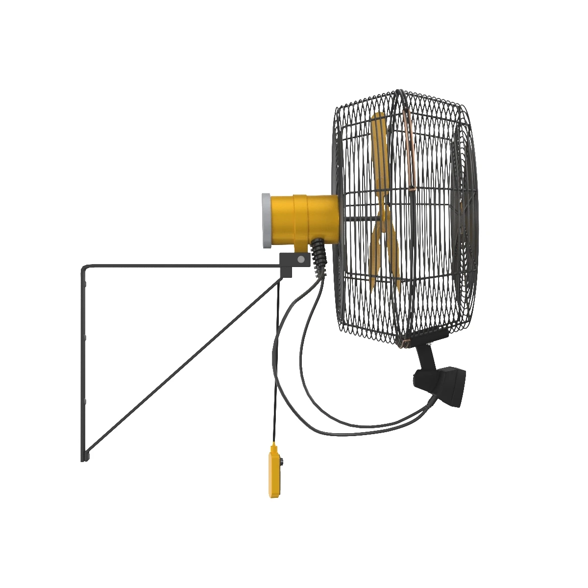 AirEye Wall Mount fan By Big Ass Fans 3D Model_03