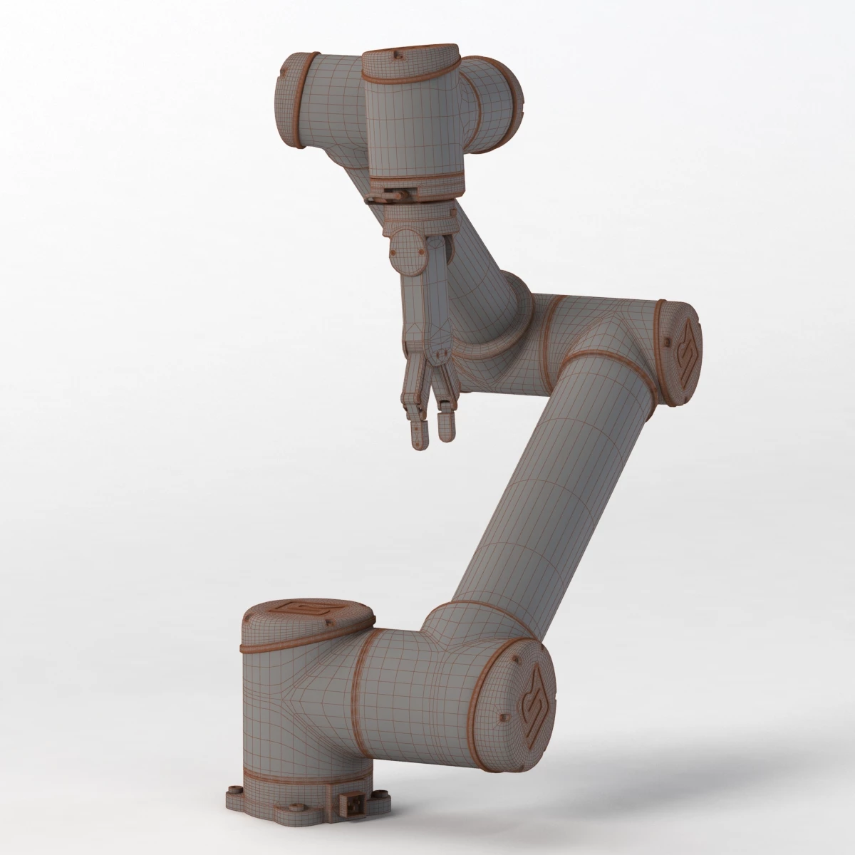 UR10 with OnRobot RG2 Flexible Collaborative Gripper 3D Model_06