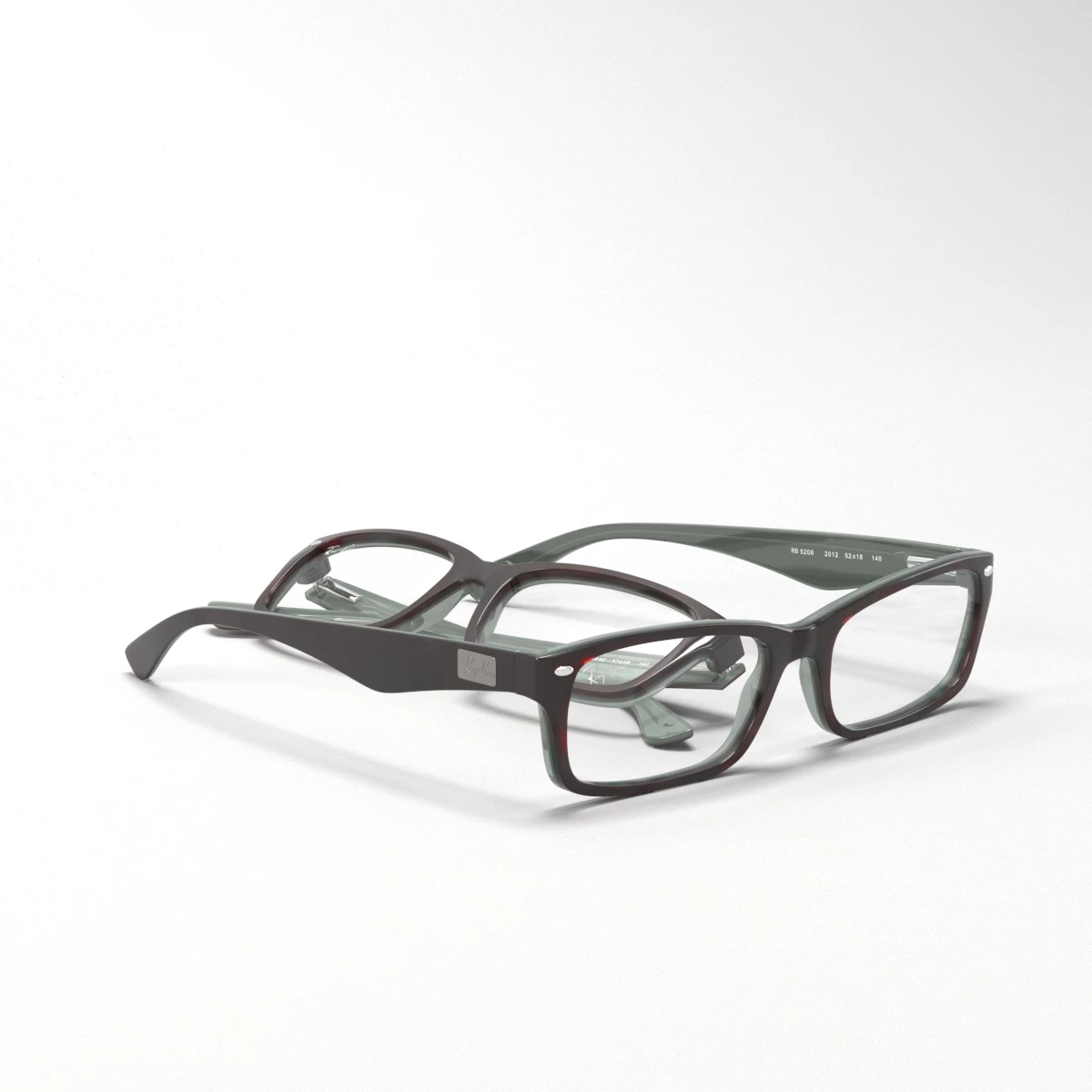 Ray-Ban 5206 3D Model_01