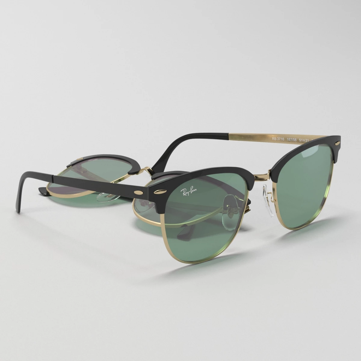 Ray-Ban 3716 3D Model_01