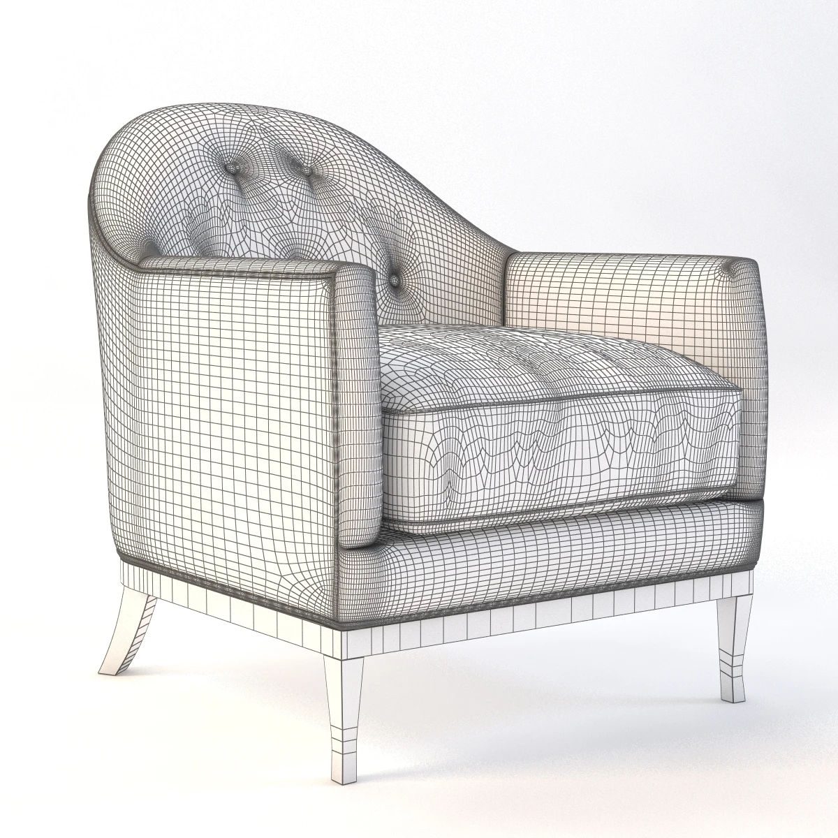 Lounge Occasional Chair 615 by Arudin 3D Model_010