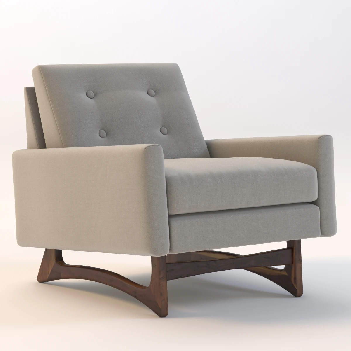 Adrian Pearsall Club Chair 3D Model_01