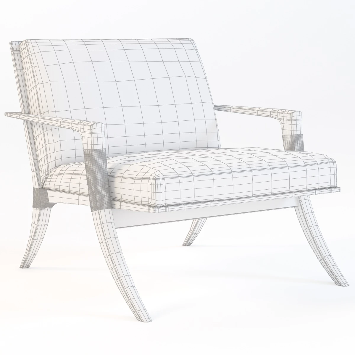 Baker Athens Lounge Chair 3D Model_010