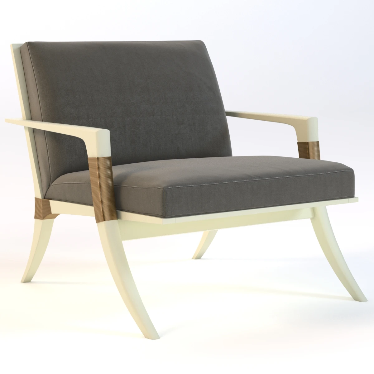 Baker Athens Lounge Chair 3D Model_01