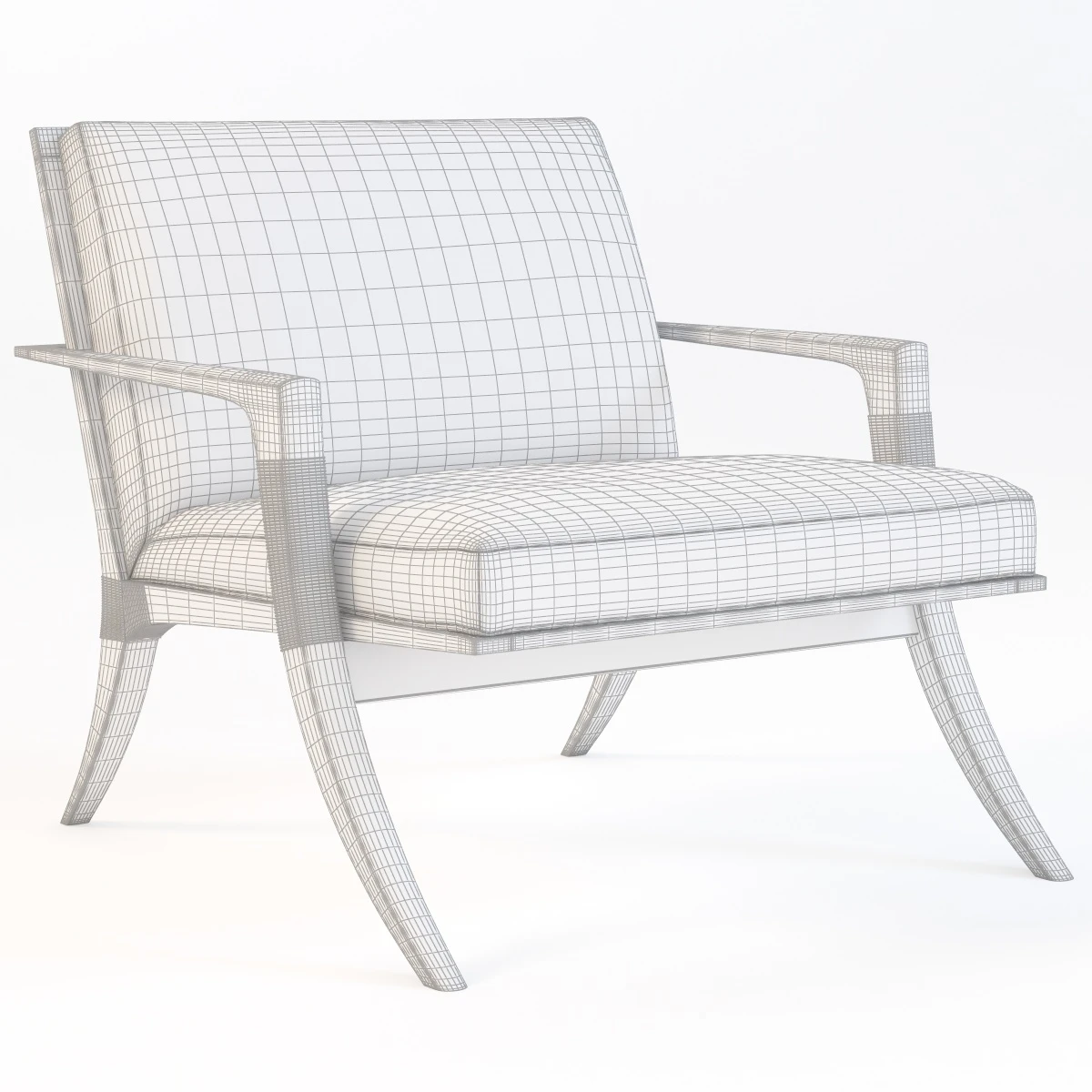 Baker Athens Lounge Chair 3D Model_09