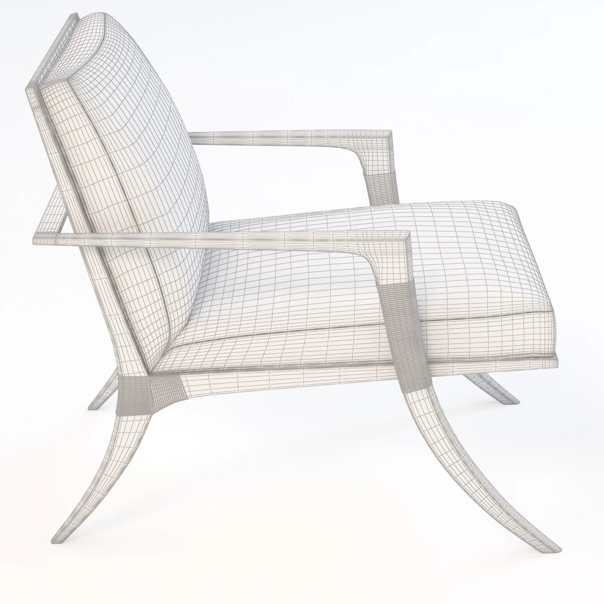 Baker Athens Lounge Chair 3D Model_011