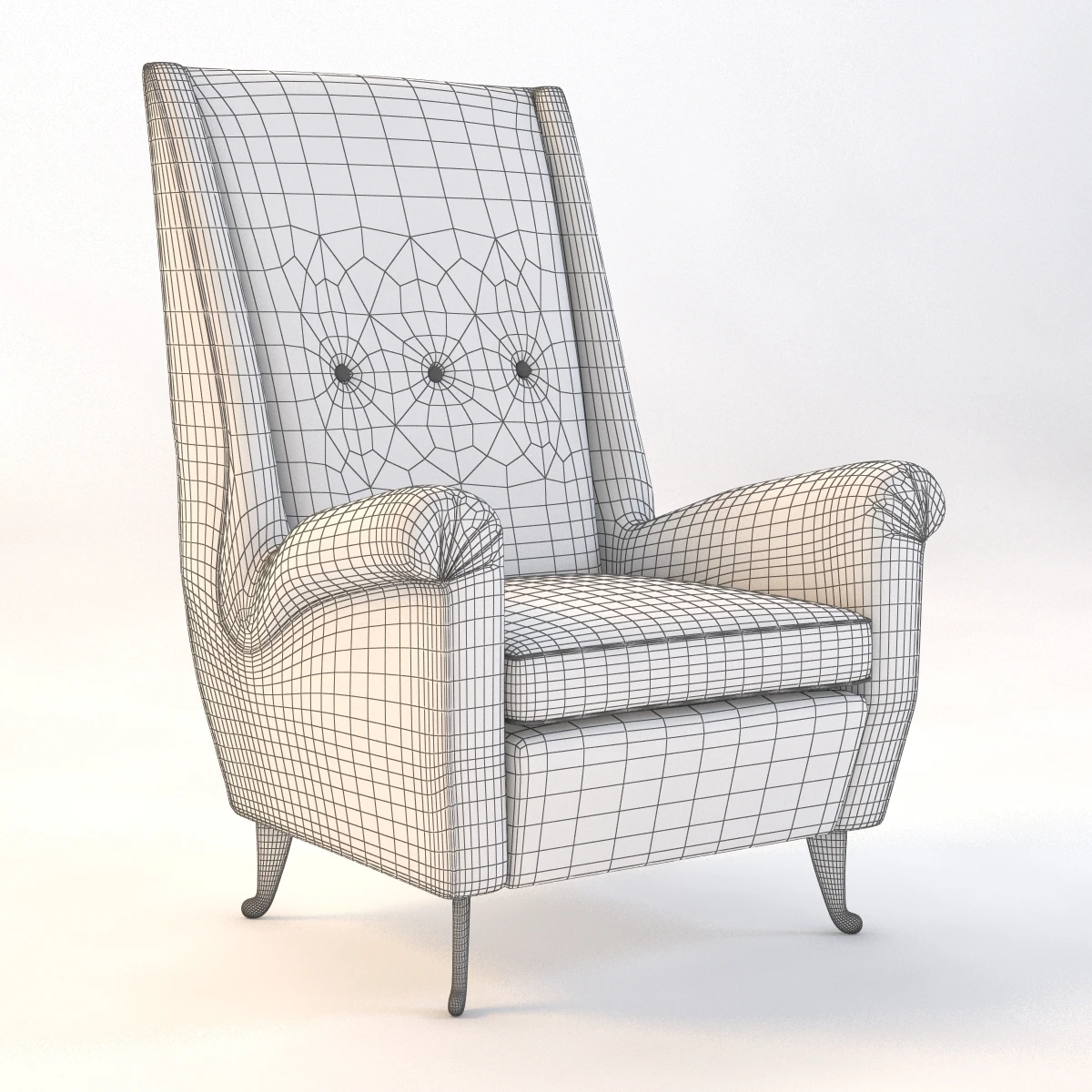 Alexia Moura Armchair 3D Model_09